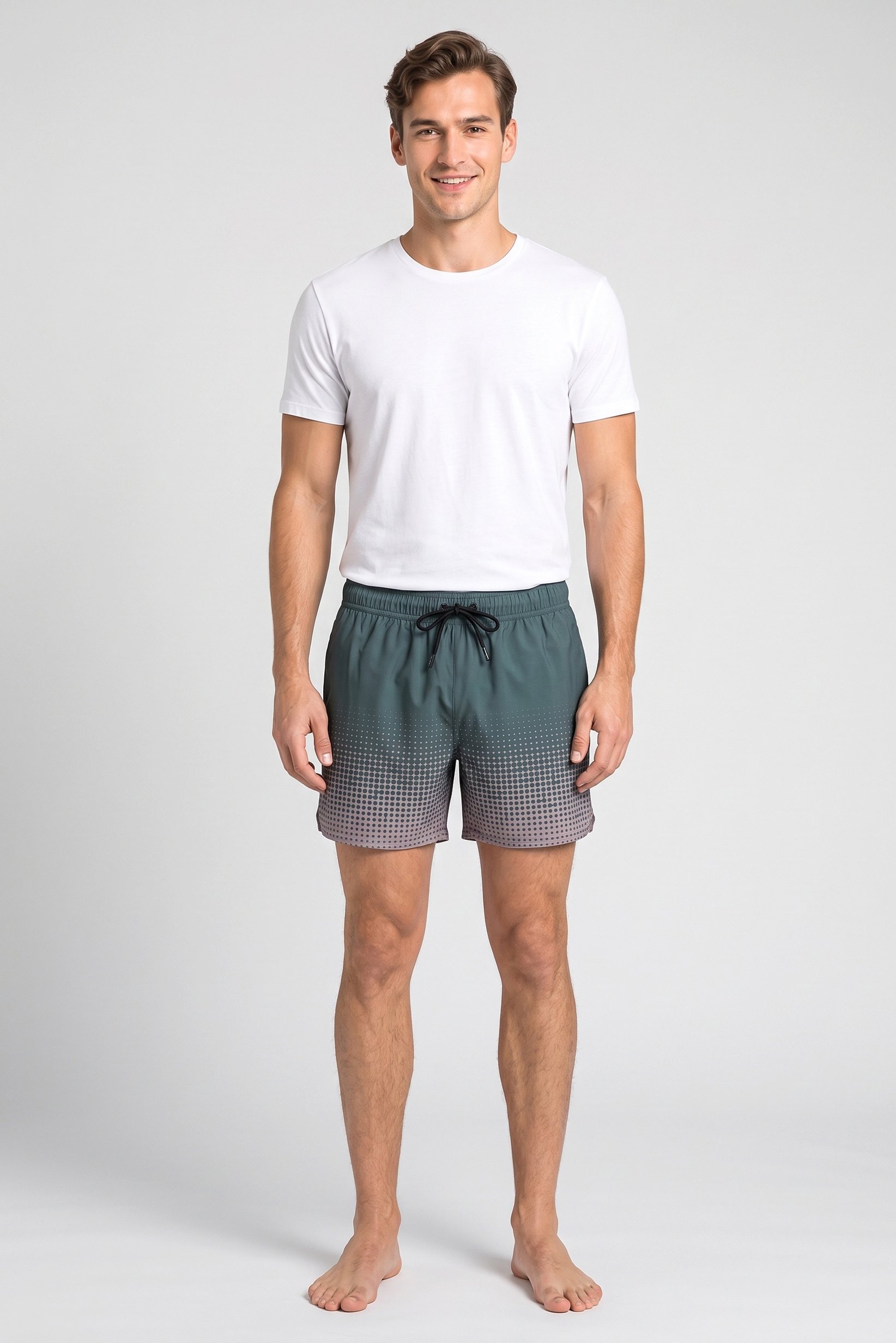 Men Two Tone Board Shorts, Multicolor