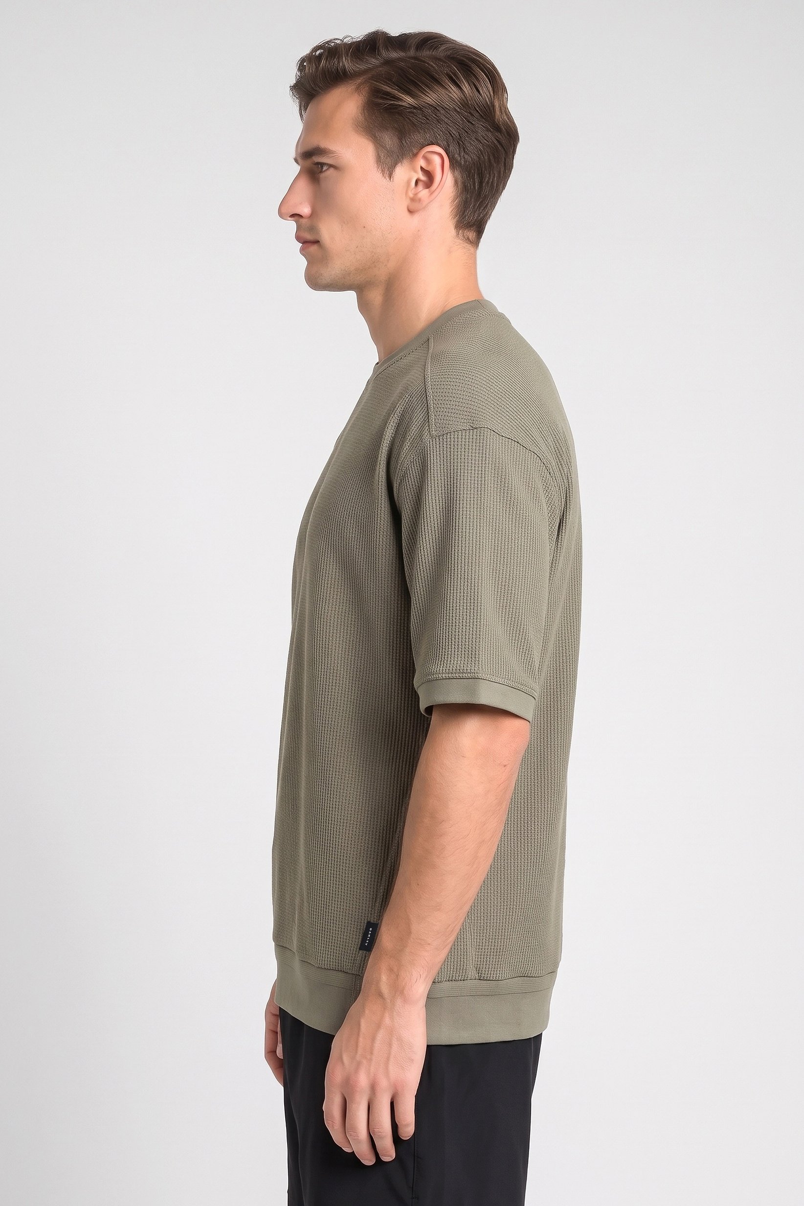 Men Regular Fit Short Sleeve Outdoor T-Shirt, Sage Green