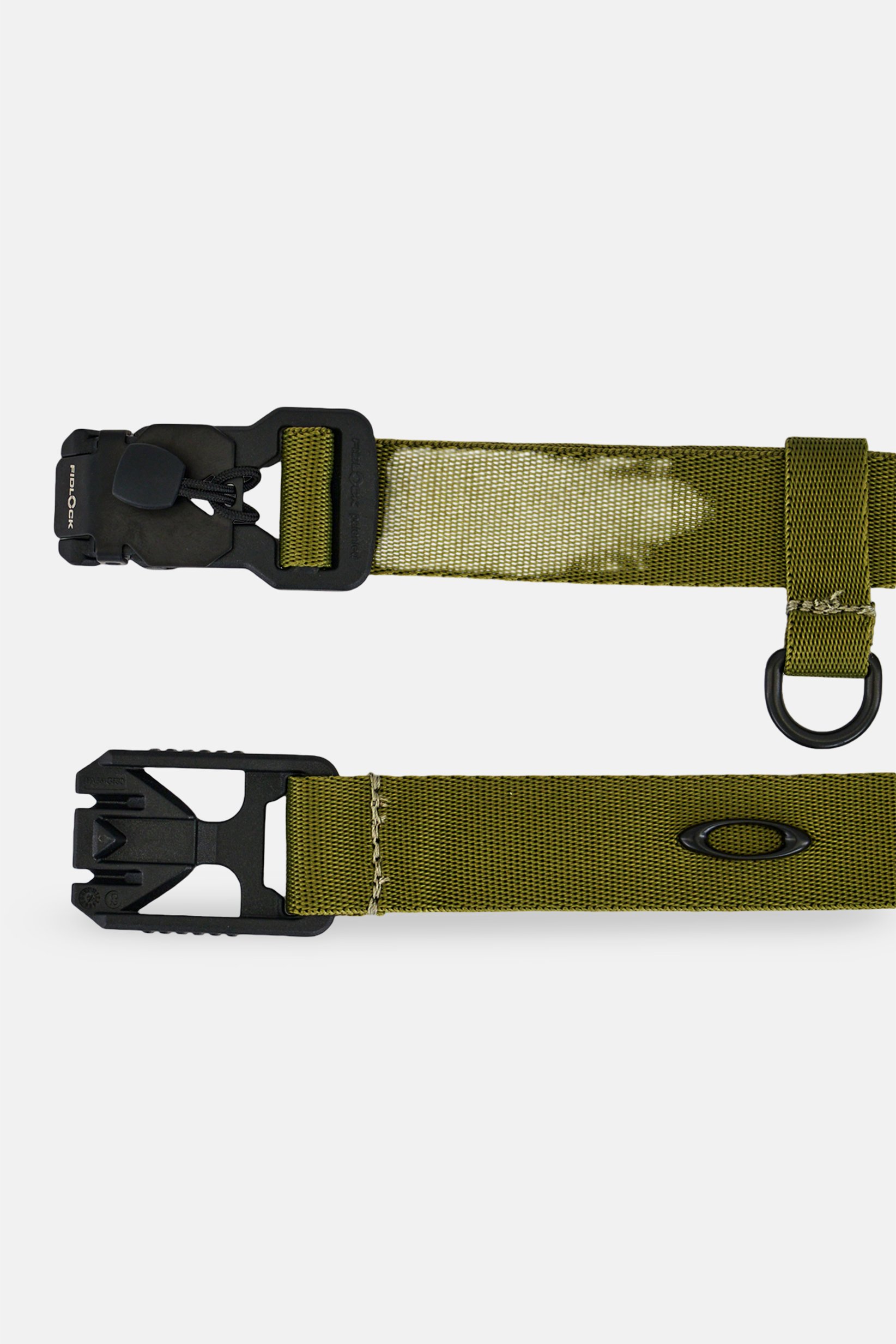 Men Brand Logo Latitude Web Belt, Olive