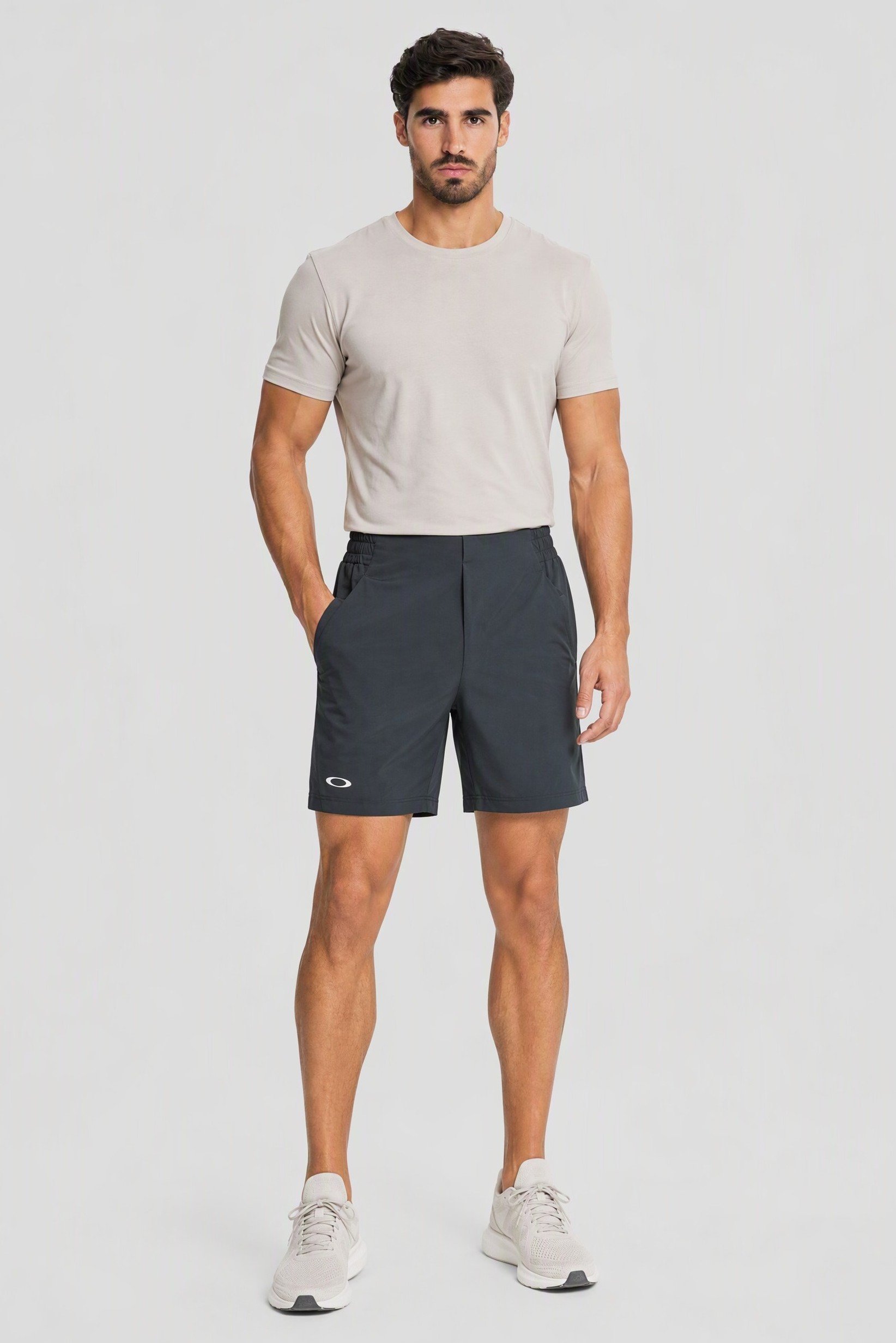 Men Performance Fit Training Shorts, Slate Blue