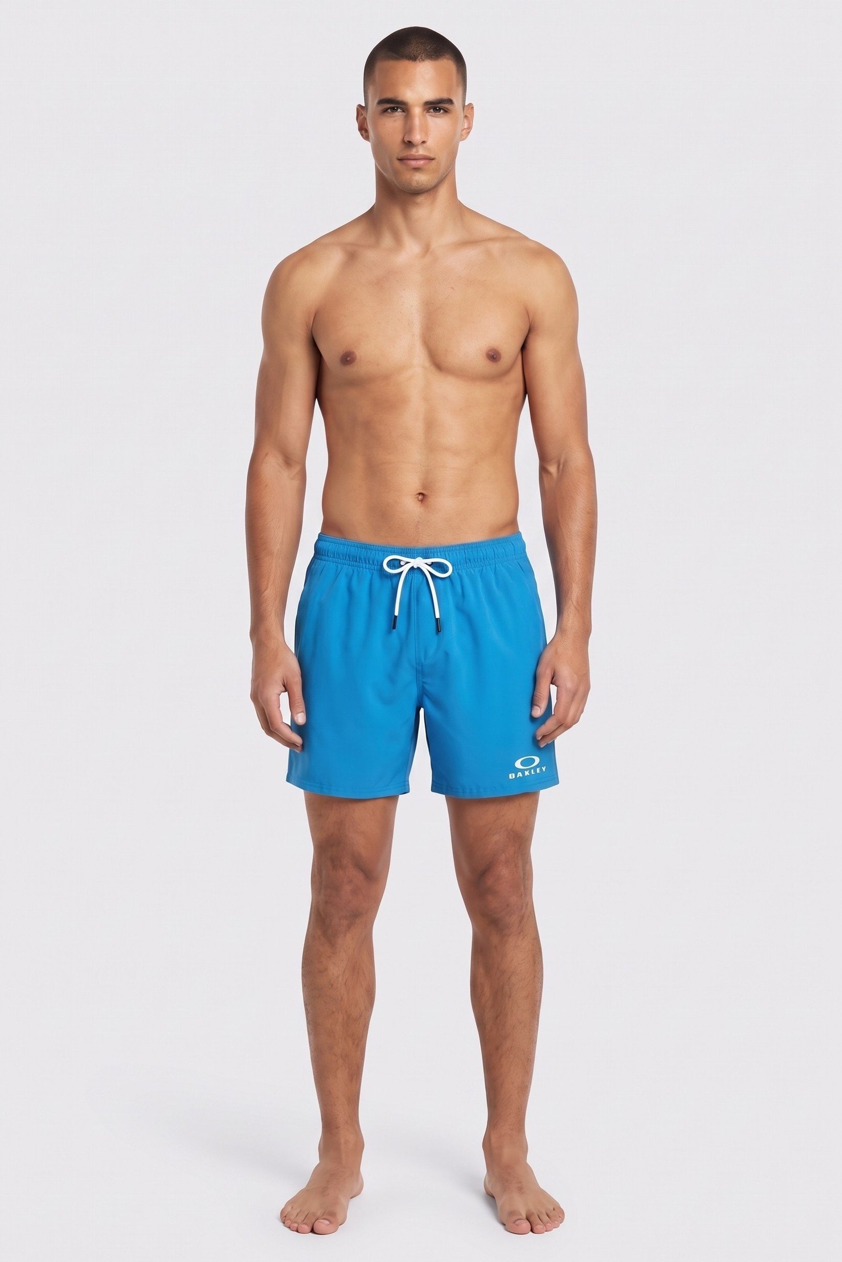 Men Regular Fit Swim Trunks, Blue