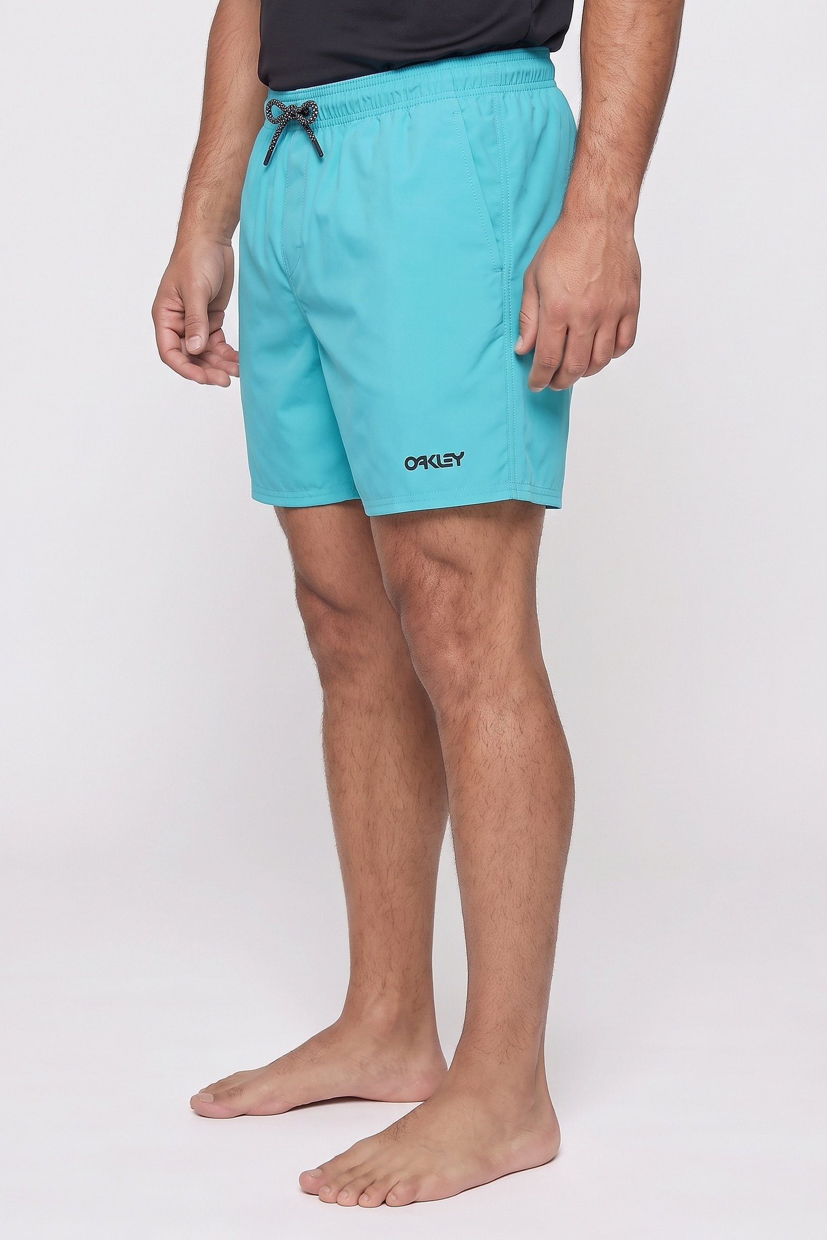 Men Brand Logo 16 Inseam Board Shorts, Turquoise