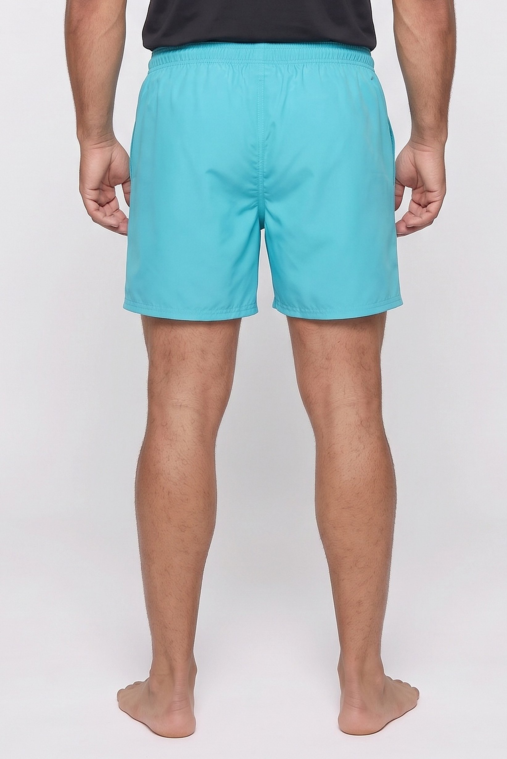 Men Brand Logo 16 Inseam Board Shorts, Turquoise
