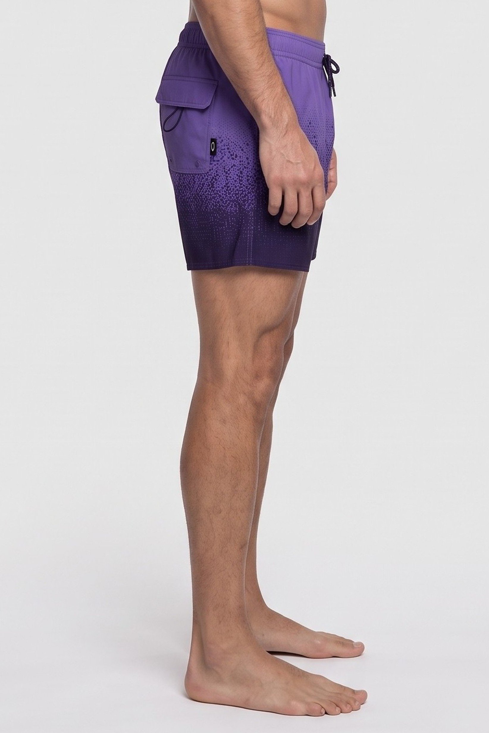 Men Monogram Print Board Shorts, Multicolor