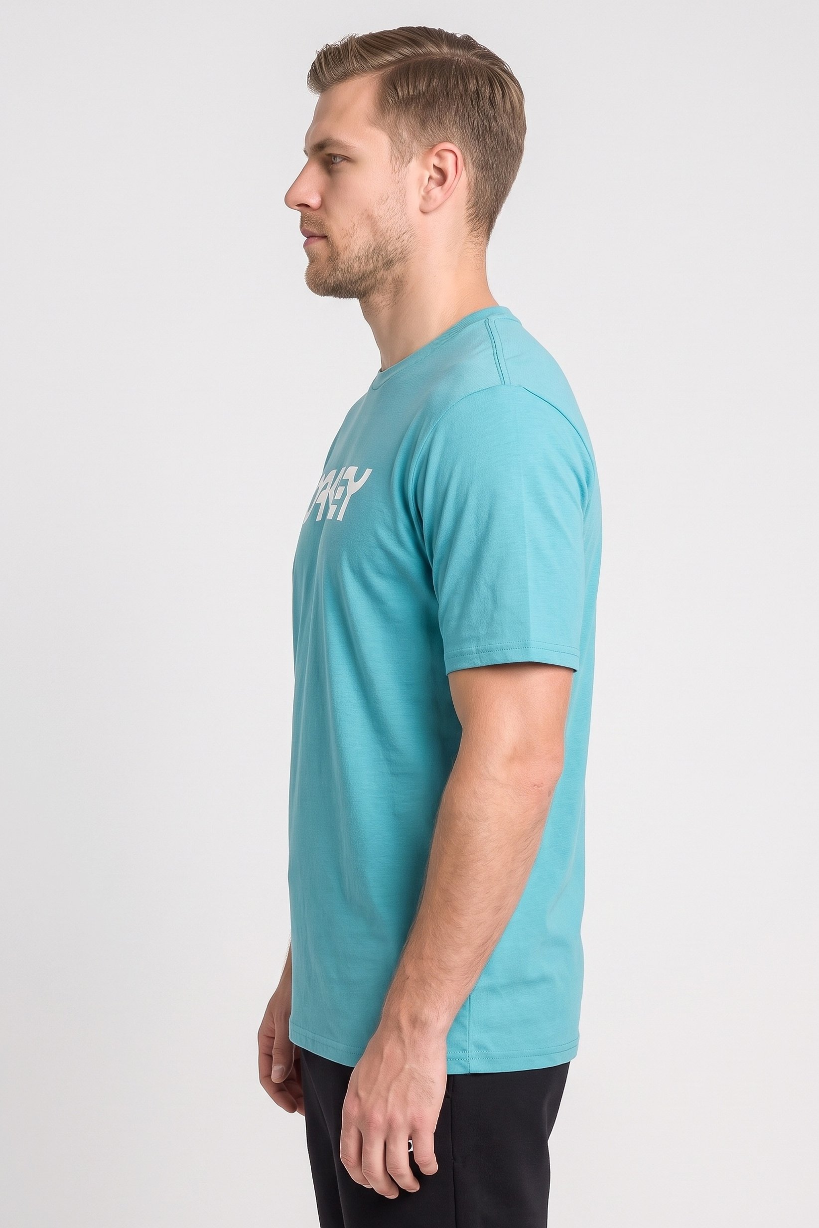 Men Regular Fit Short Sleeve Outdoor T-Shirt, Ice Blue