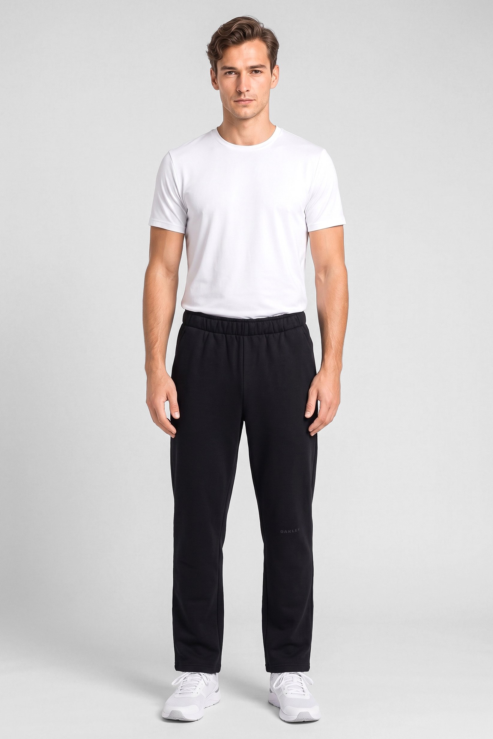 Men Boxy Fit Outdoor Sweatpants, Black