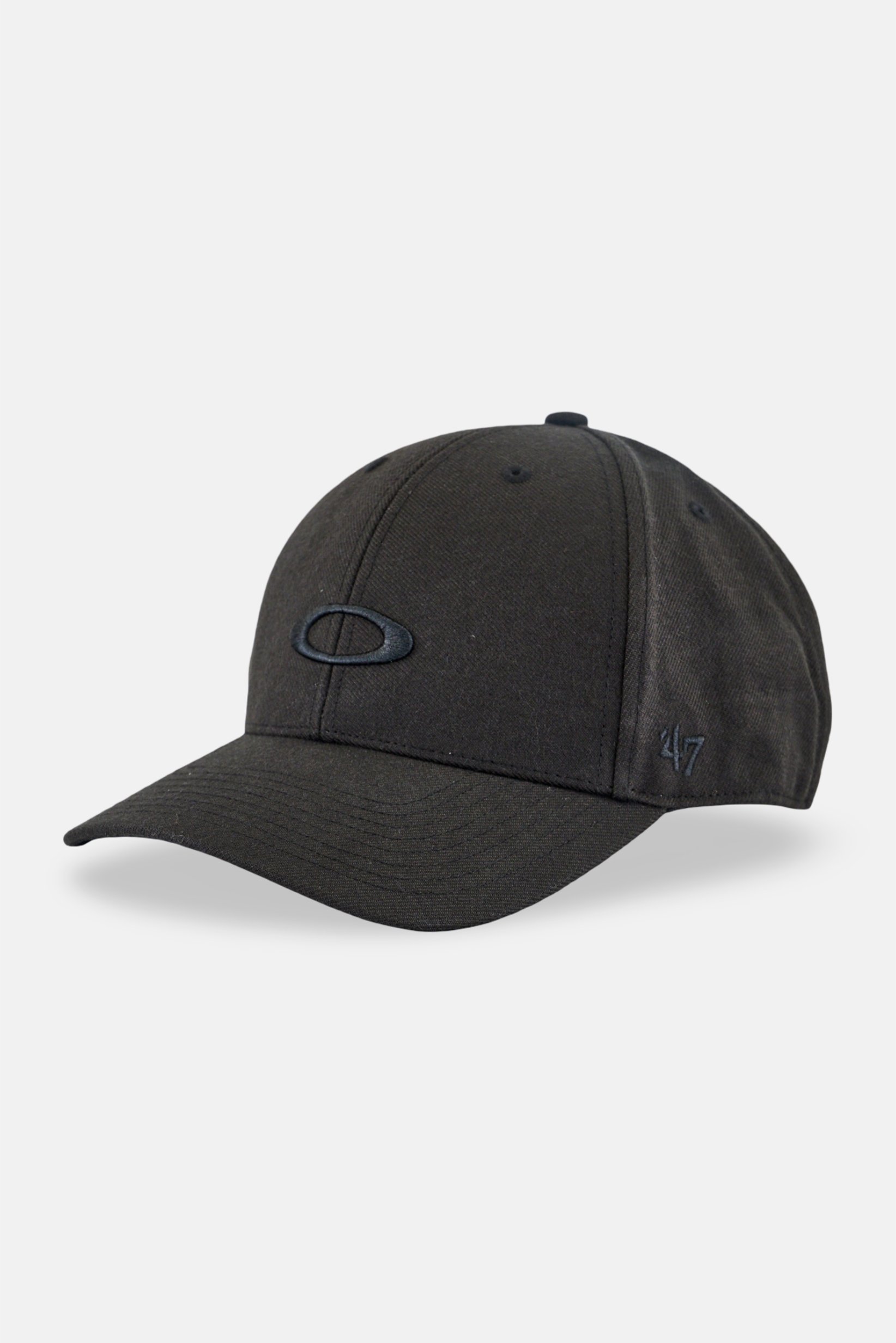 Men Embroidered Logo Velcro Closure Baseball Cap, Black