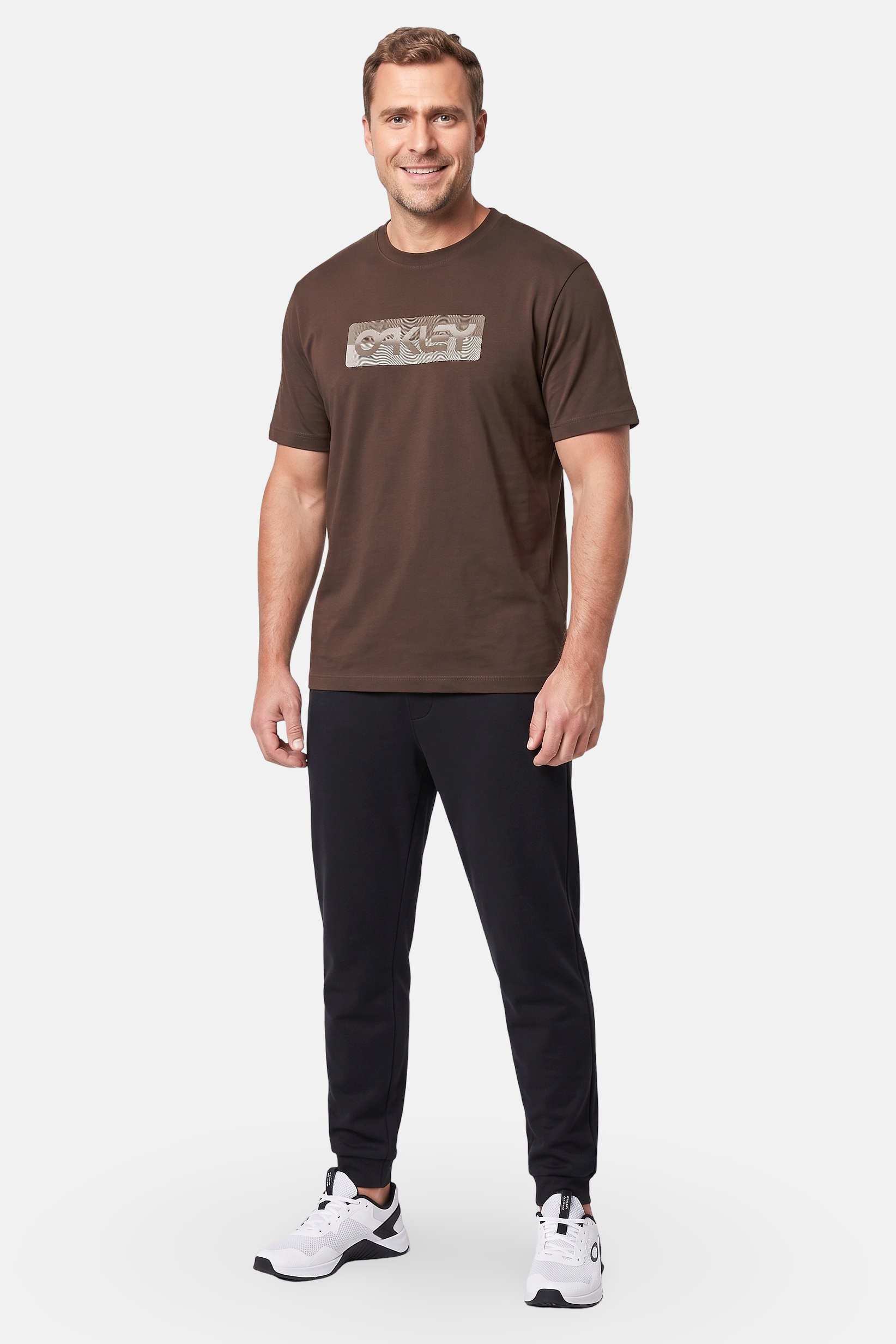 Men Regular Fit Short Sleeve Outdoor T-Shirt, Brown