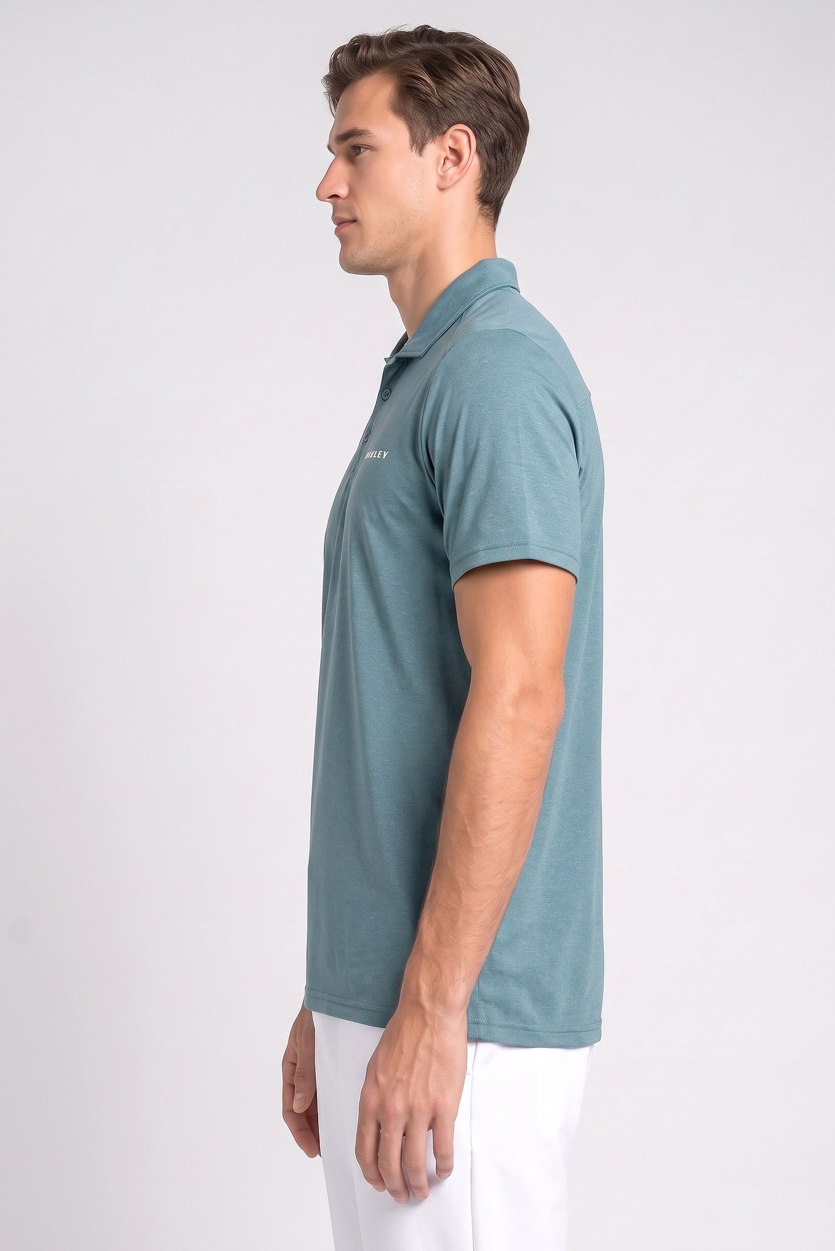 Men Regular Fit Short Sleeve Golf Polo Shirt, Mint Green
