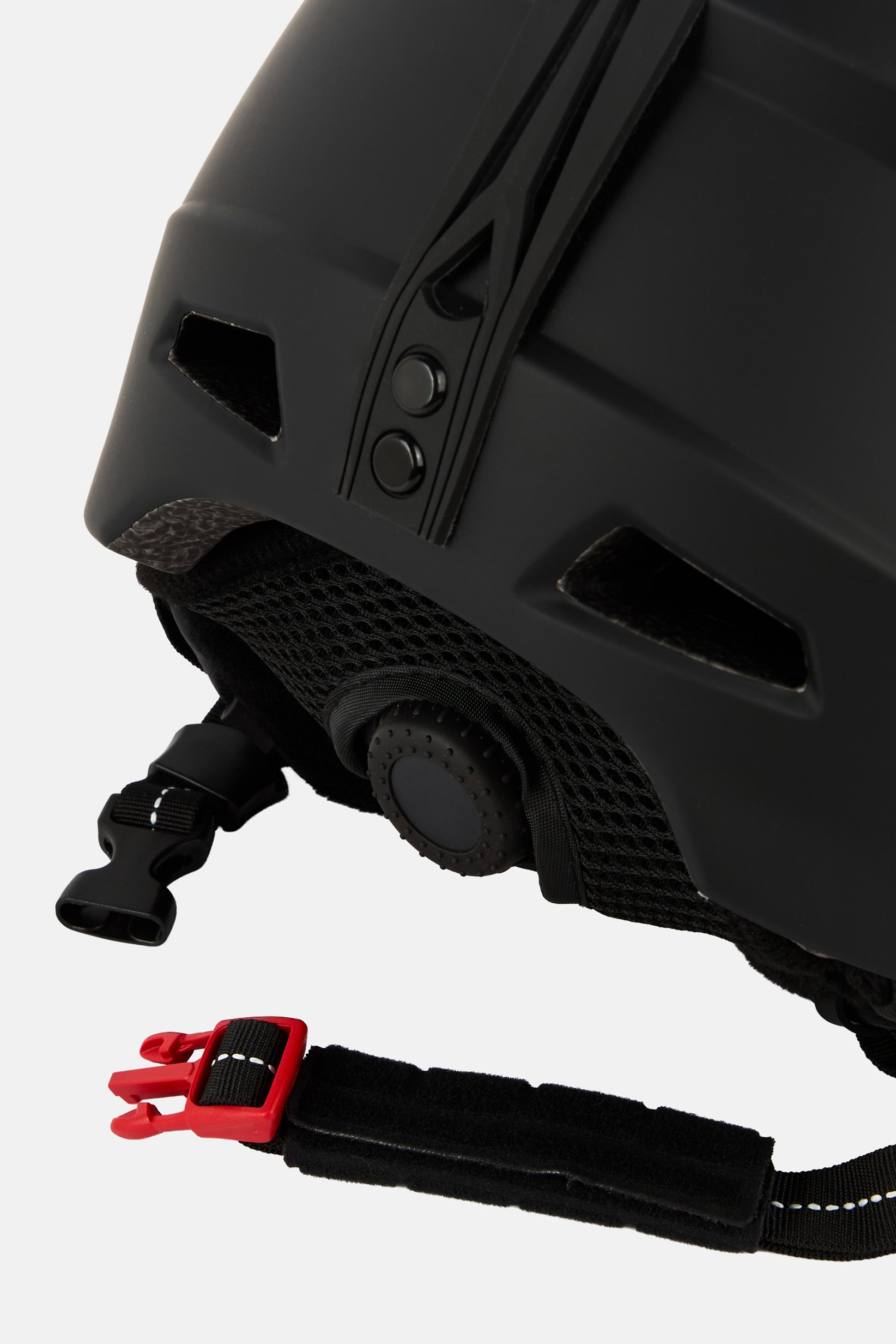 Ski Helmet With Visor, Black
