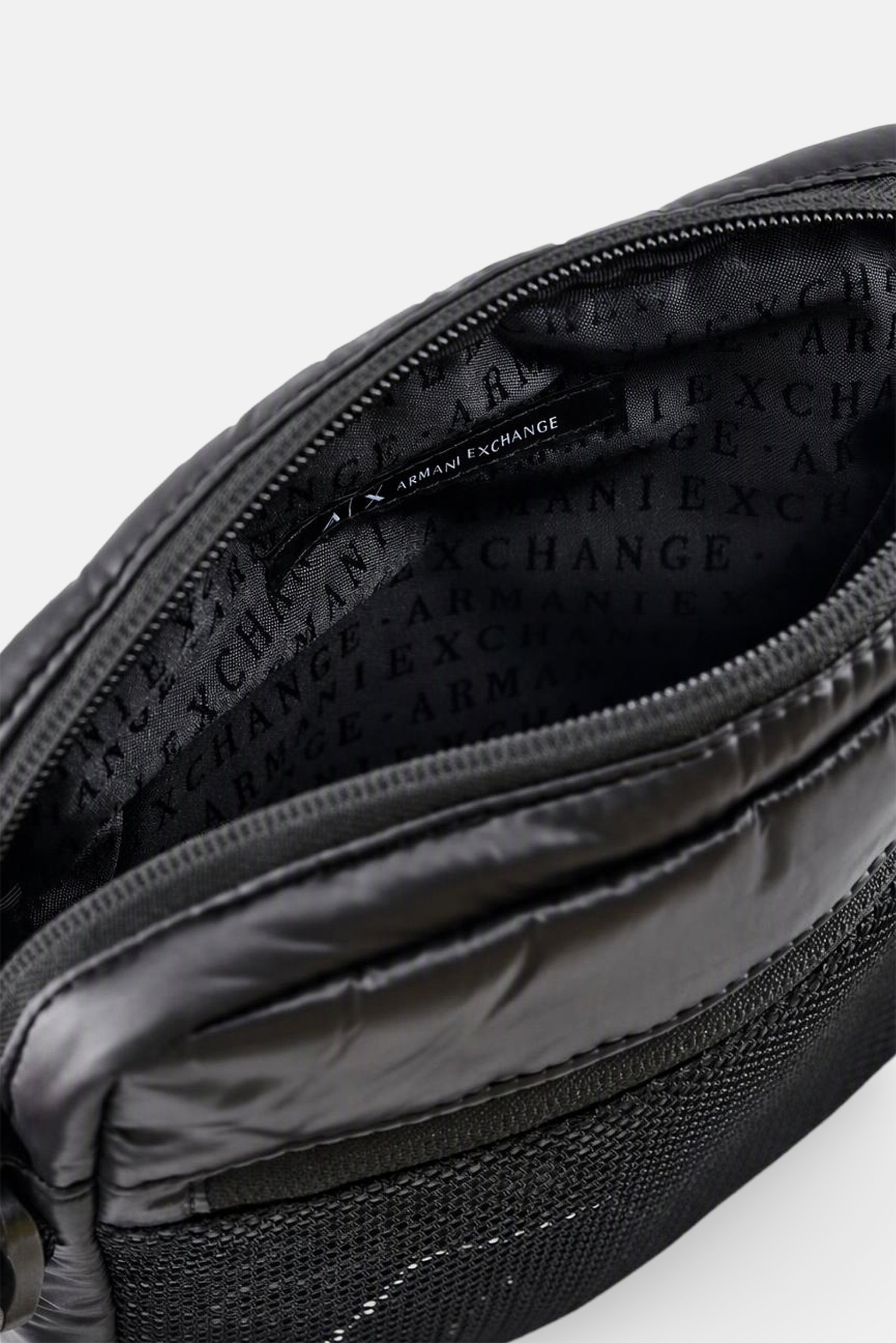 AX Armani Exchange Men Brand Logo Cross Body Bag, Black