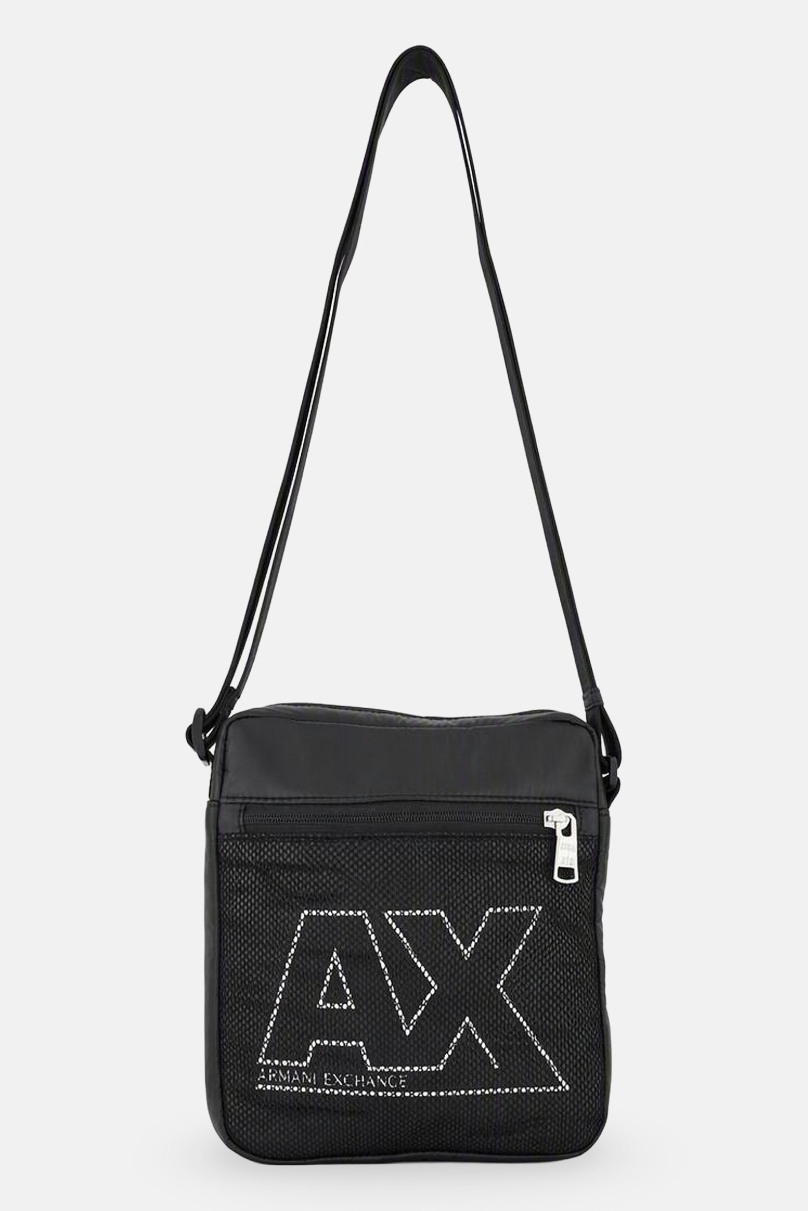 AX Armani Exchange Men Brand Logo Cross Body Bag, Black