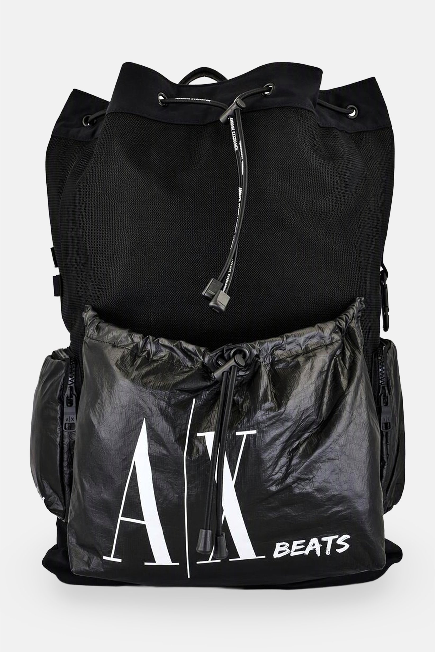 AX Armani Exchange Men Brand Logo Backpack, Black