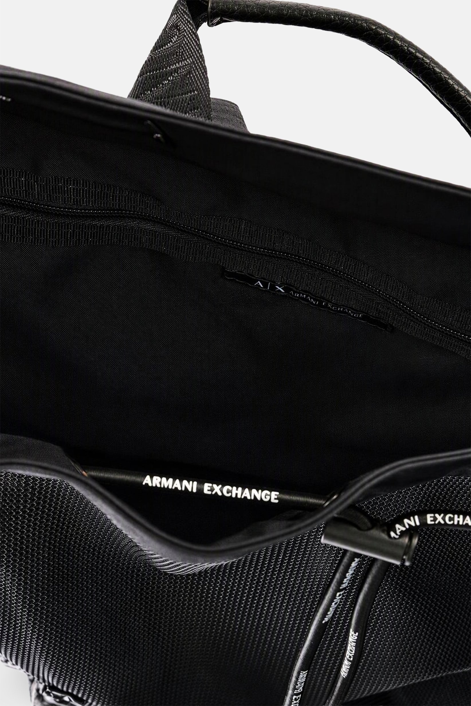 AX Armani Exchange Men Brand Logo Backpack, Black