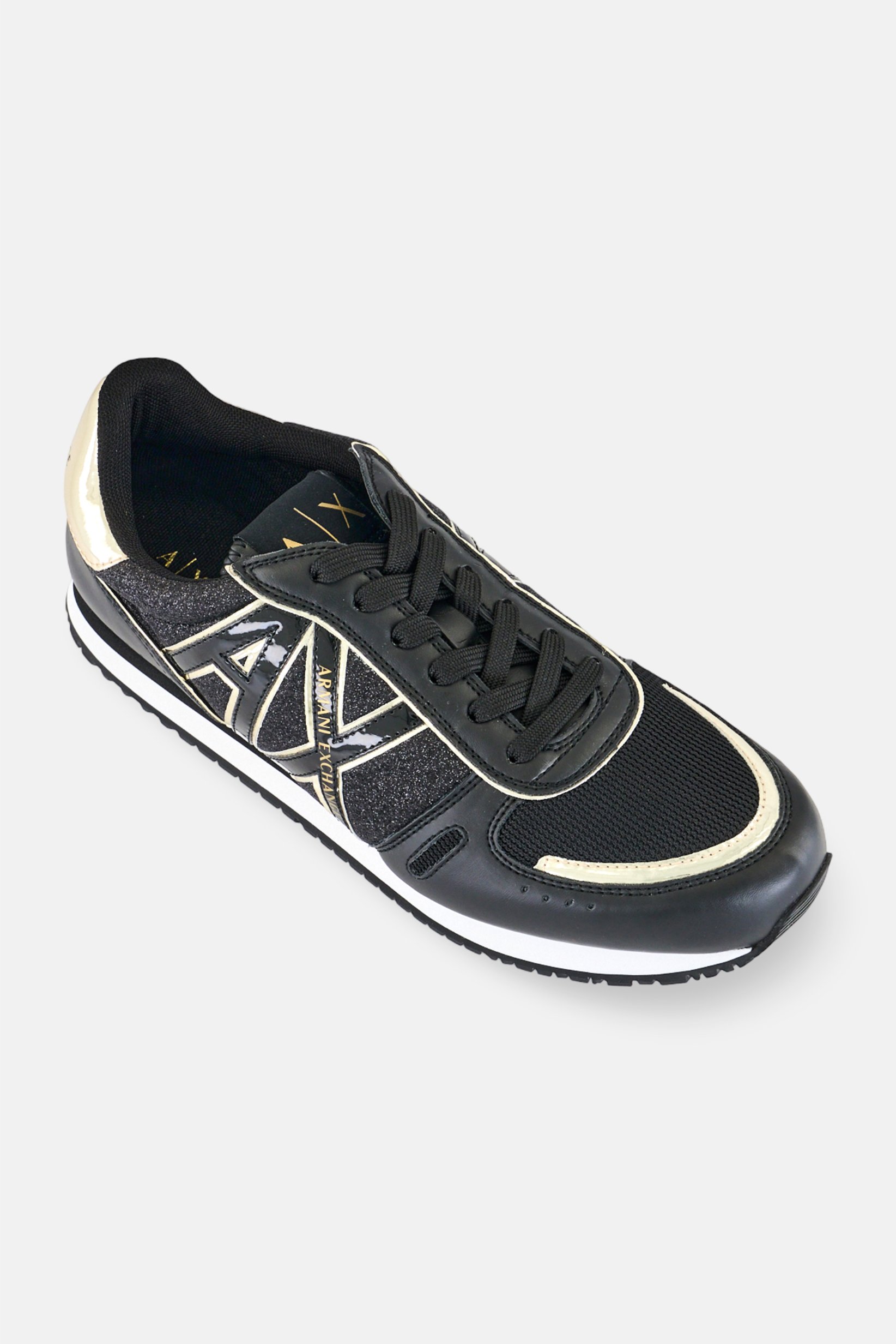 Armani Exchange Men Lace Up Casual Shoes, Black