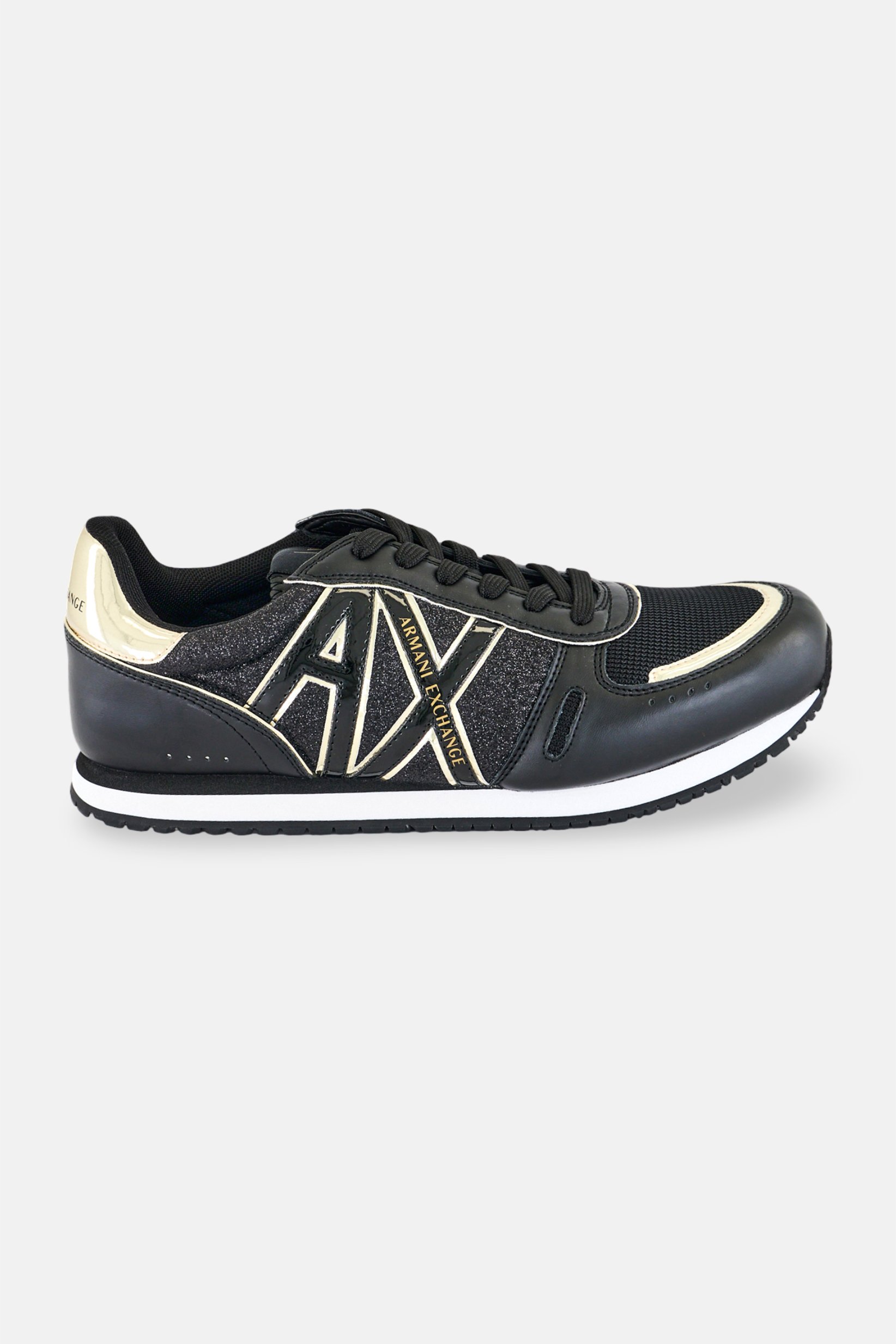 Armani Exchange Men Lace Up Casual Shoes, Black