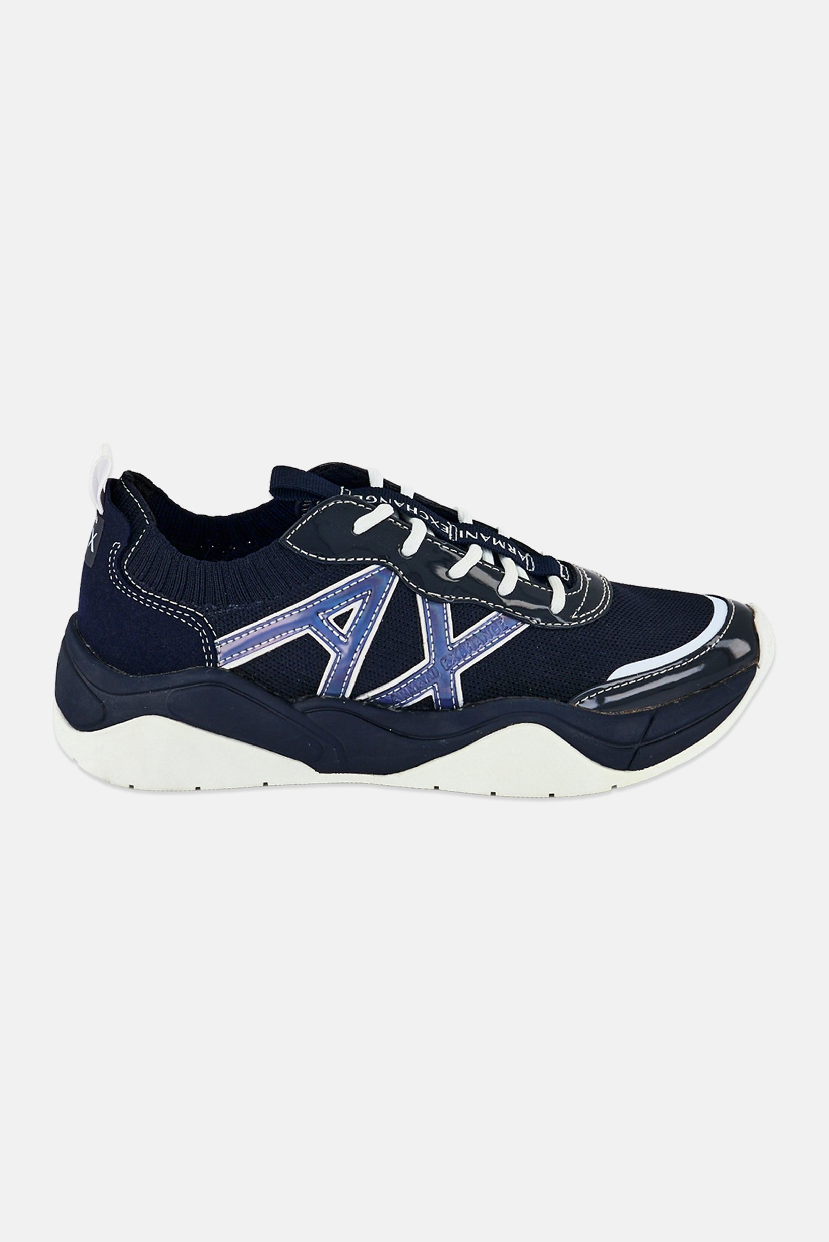 AX Armani Exchange Women Lace Up Casual Shoes, Navy