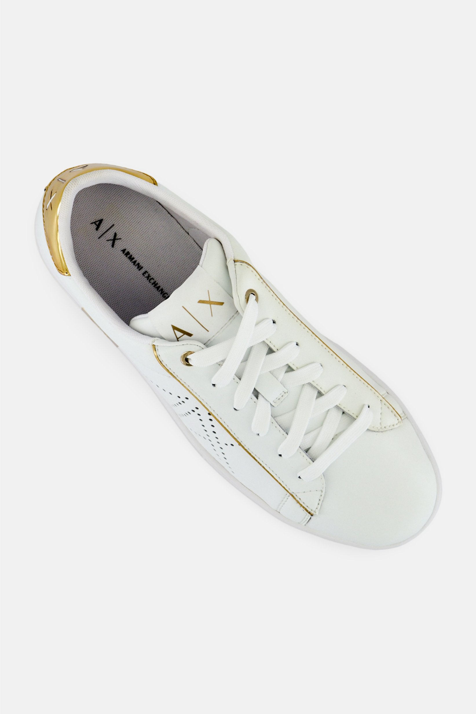AX Armani Exchange Women Lace Up Casual Shoes, White