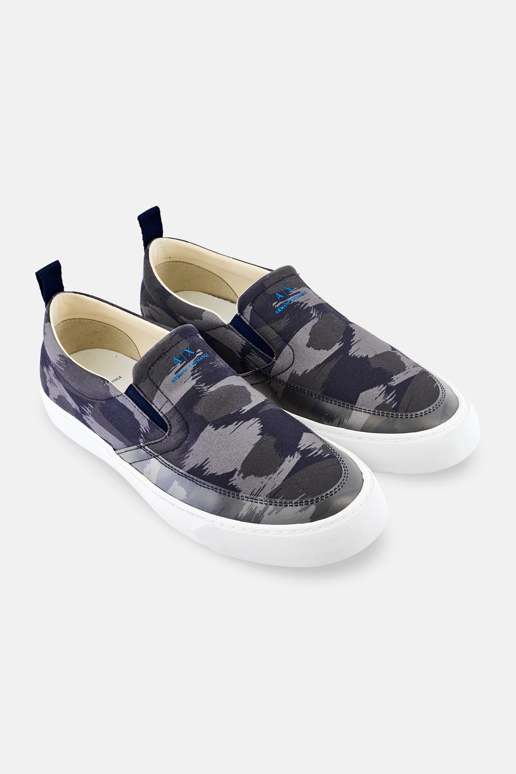 AX Armani Exchange Men Slip On Camouflage Casual Shoes, Multicolor