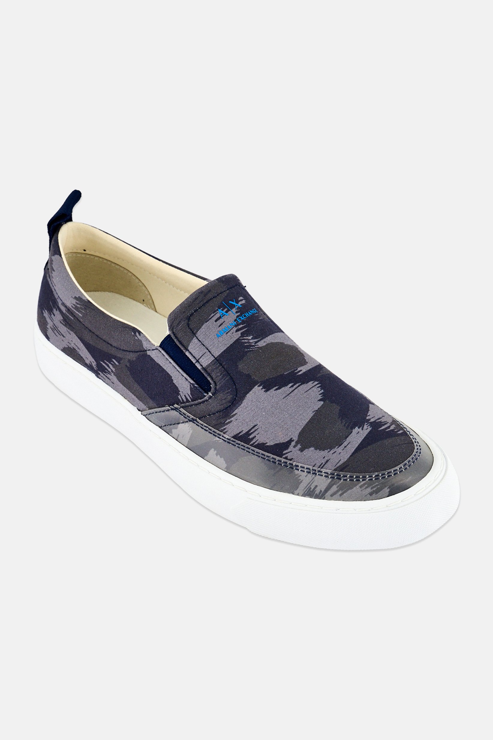 AX Armani Exchange Men Slip On Camouflage Casual Shoes, Multicolor