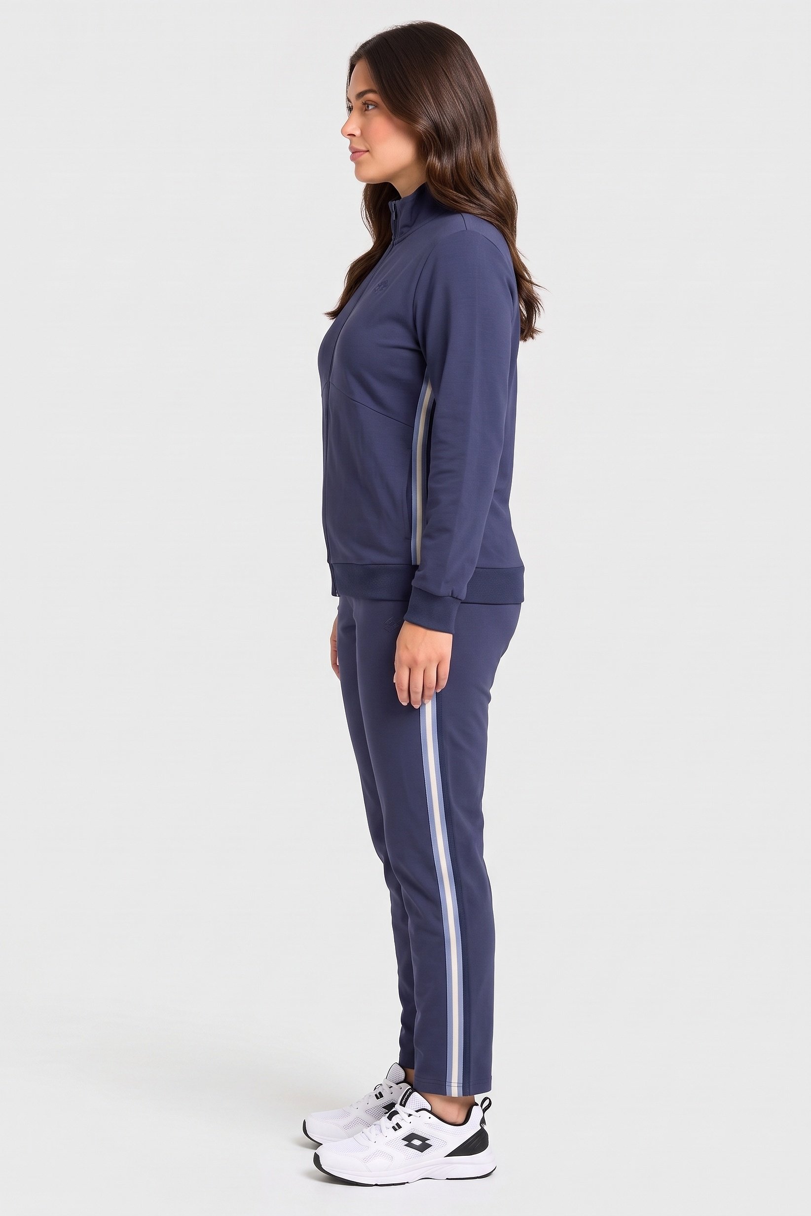 Women Sportswear Fit Long Sleeve Training Tracksuits, Slate Blue
