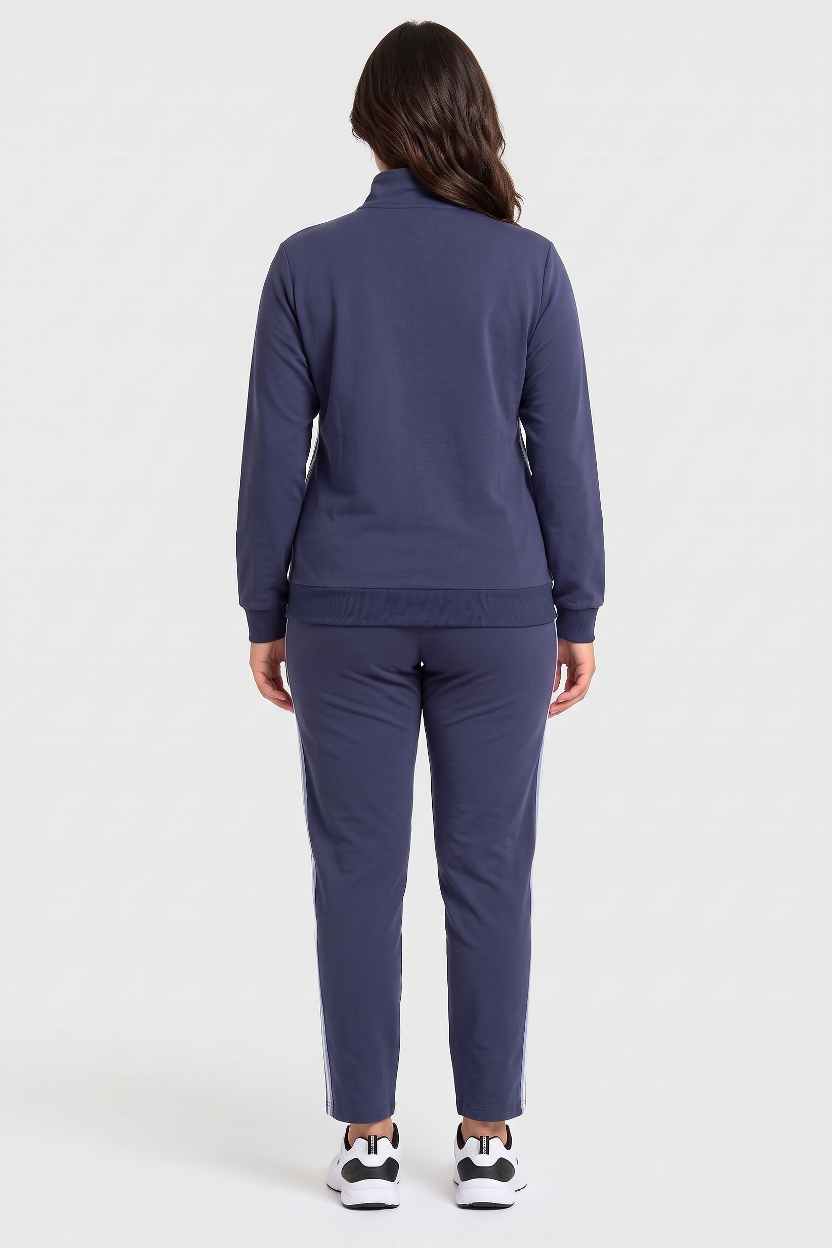 Women Sportswear Fit Long Sleeve Training Tracksuits, Slate Blue