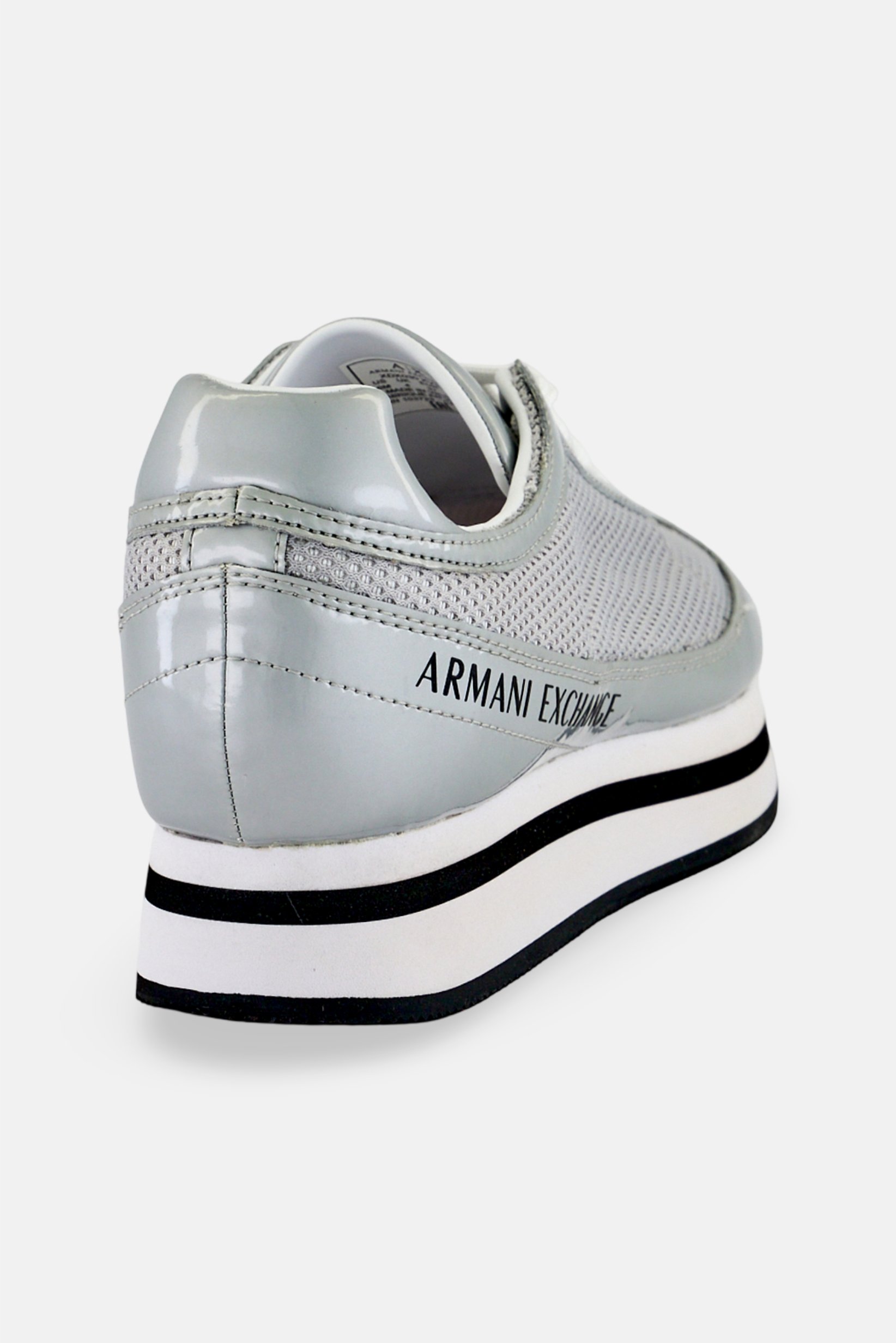 AX Armani Exchange Women Lace Up Casual Shoes, Grey