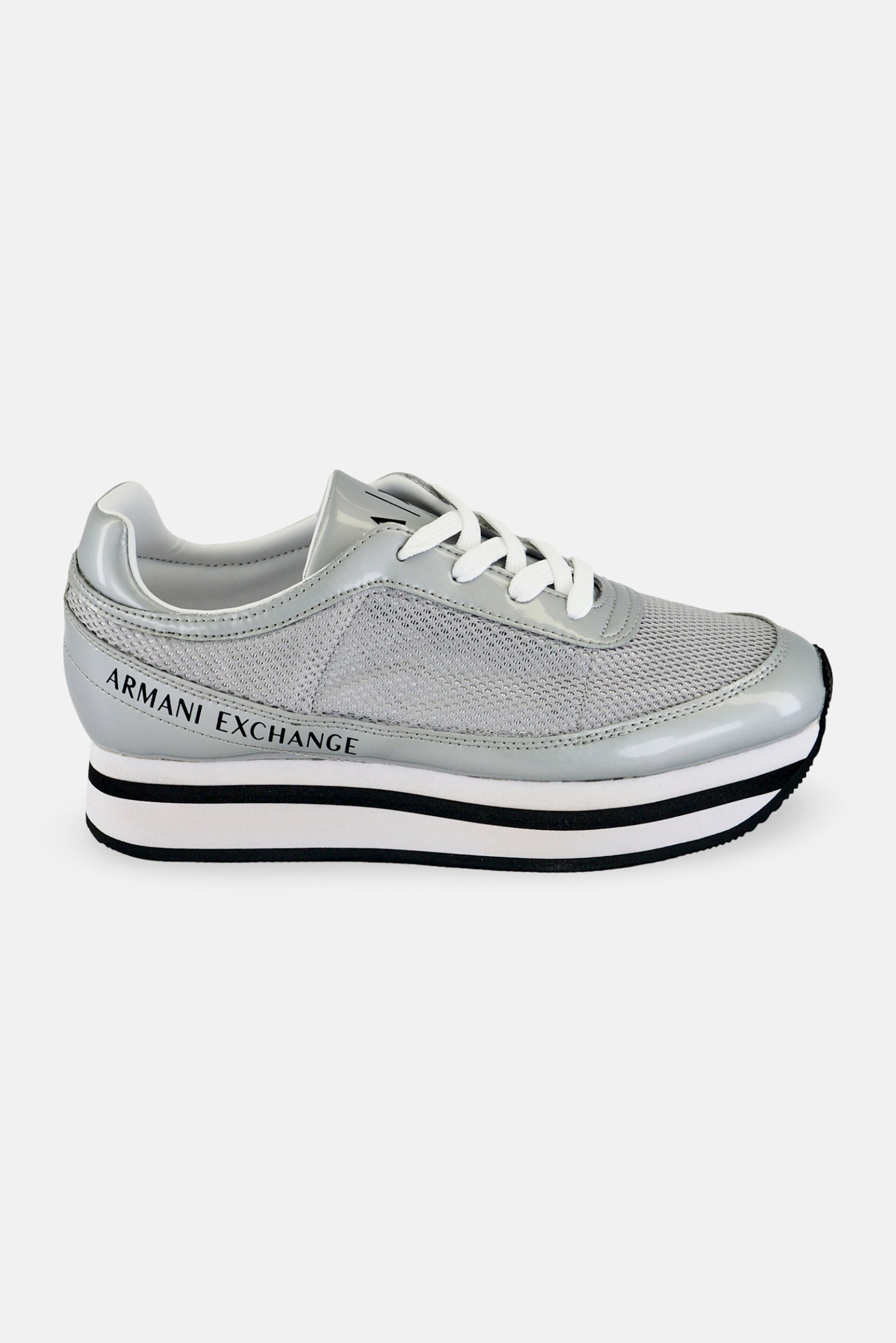 AX Armani Exchange Women Lace Up Casual Shoes, Grey