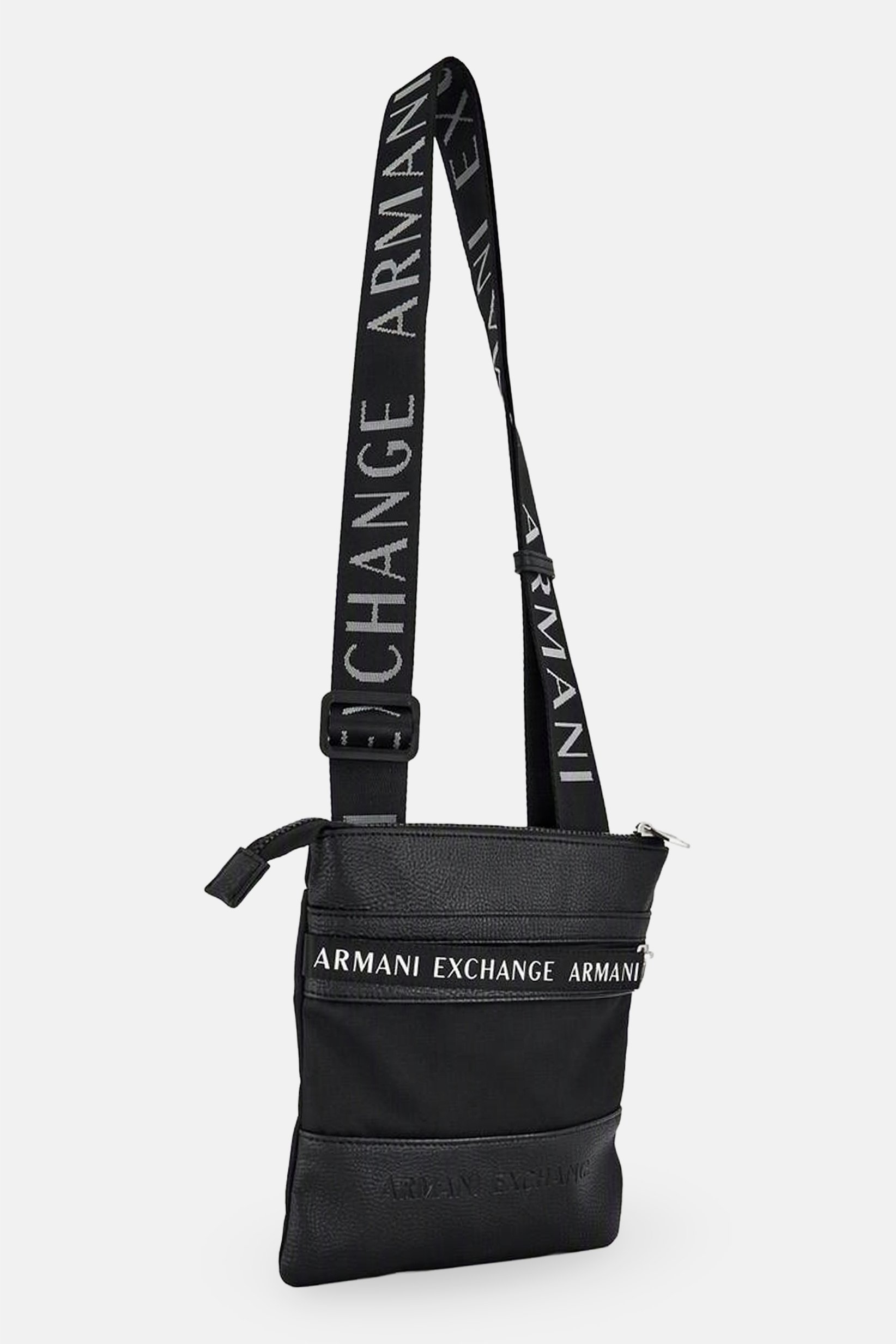 AX Armani Exchange Men Brand Logo Cross Body Bag, Black