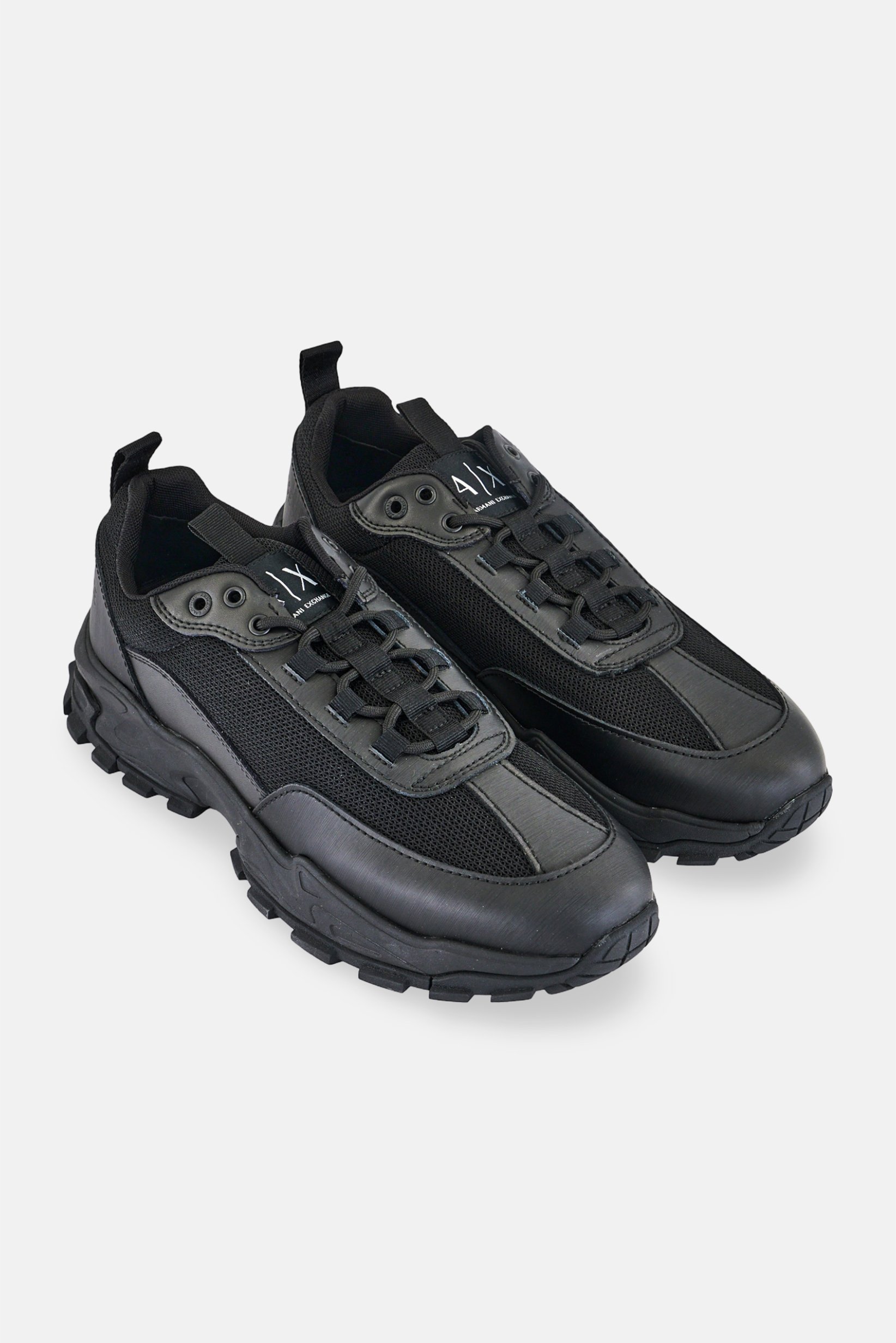 Armani Exchange Men Lace Up Casual Shoes, Black
