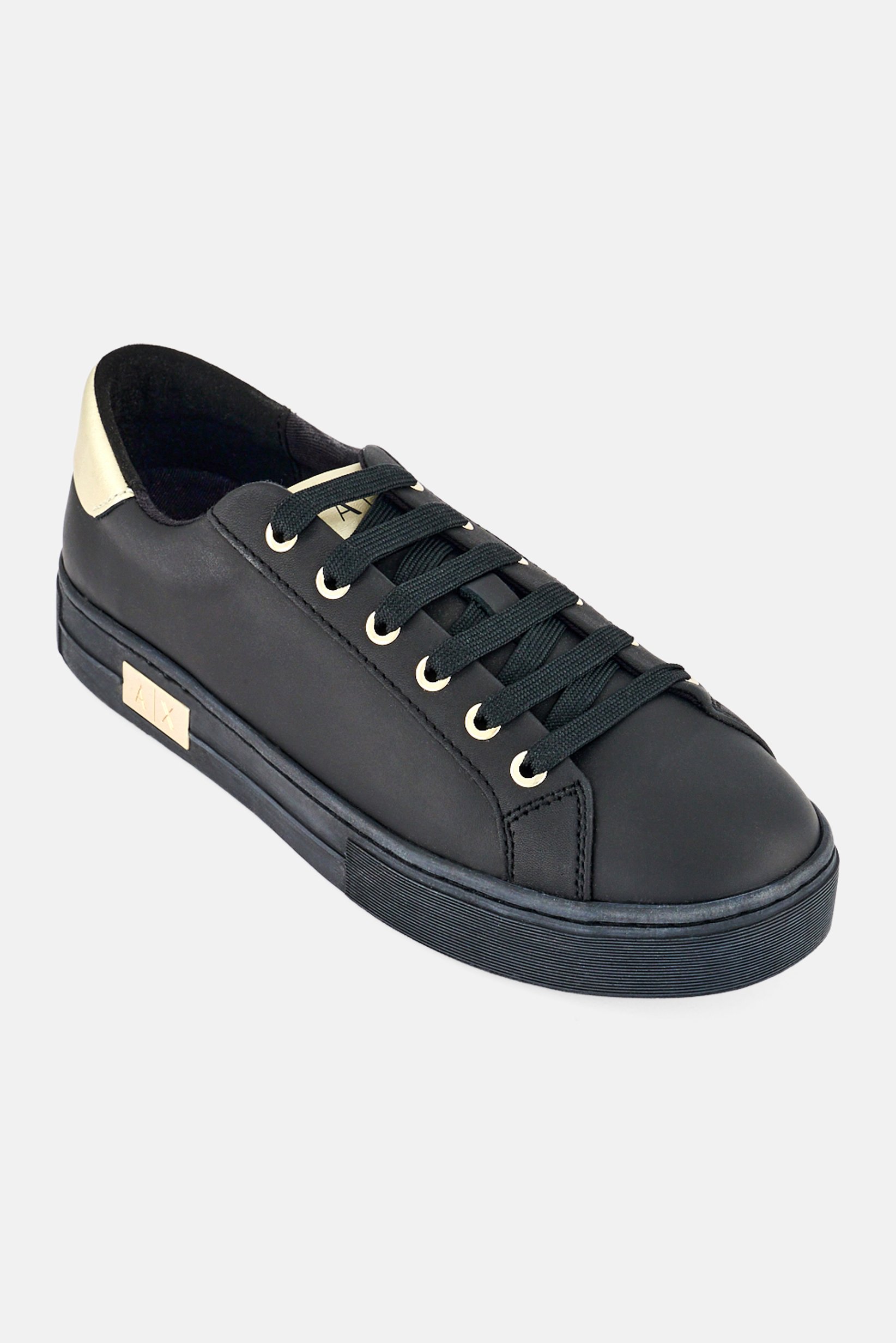 AX Armani Exchange Women Lace Up Casual Shoes, Black