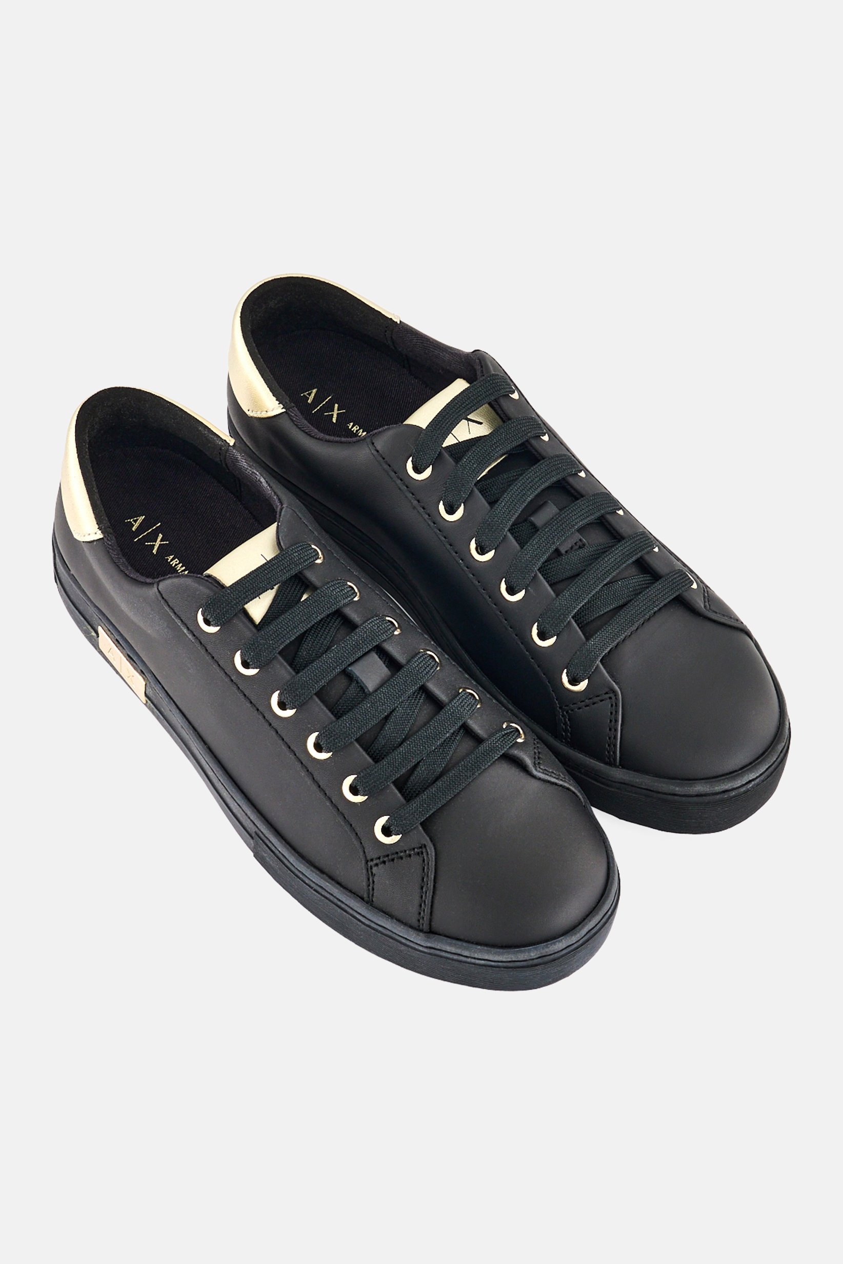 AX Armani Exchange Women Lace Up Casual Shoes, Black