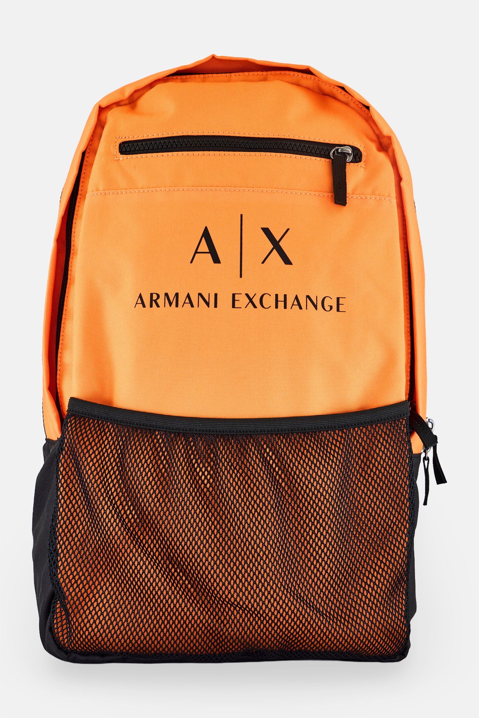 AX Armani Exchange Men Brand Logo Backpack, Orange
