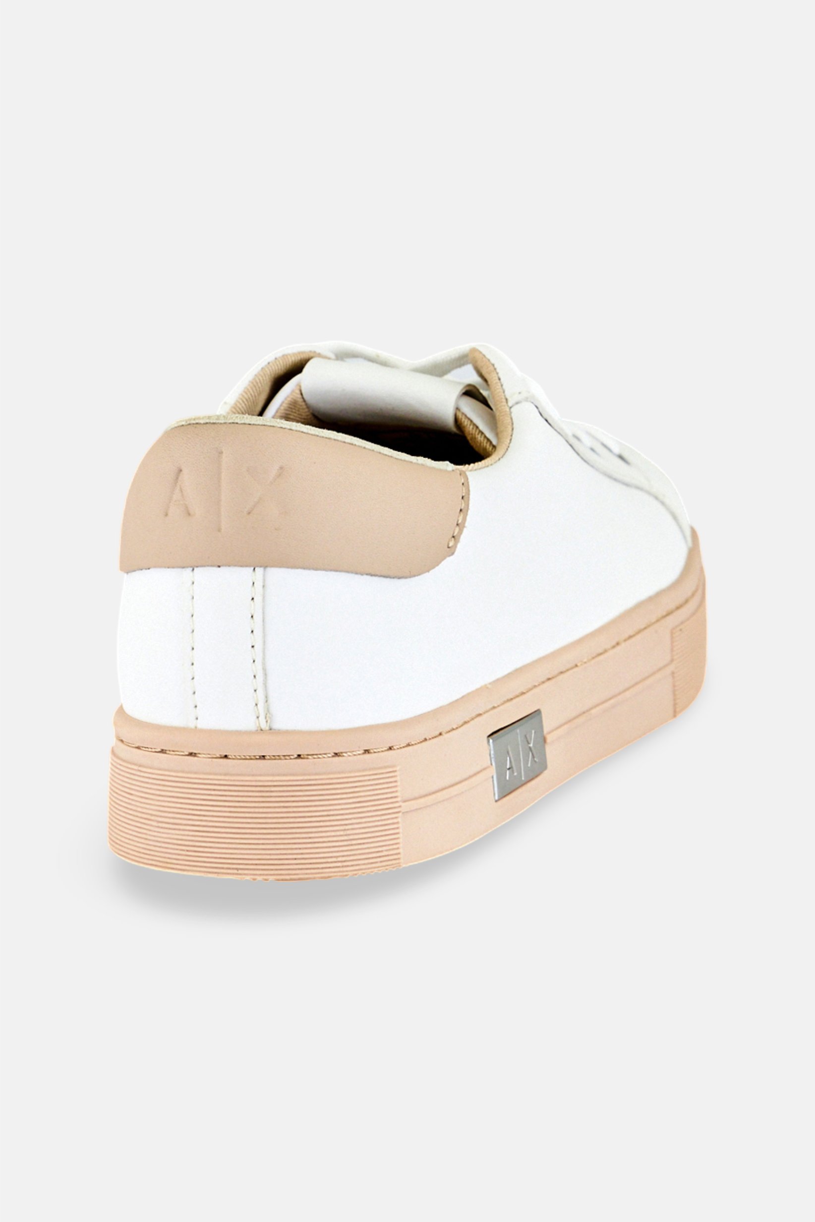 Armani Exchange Men Lace Up Casual Shoes, White