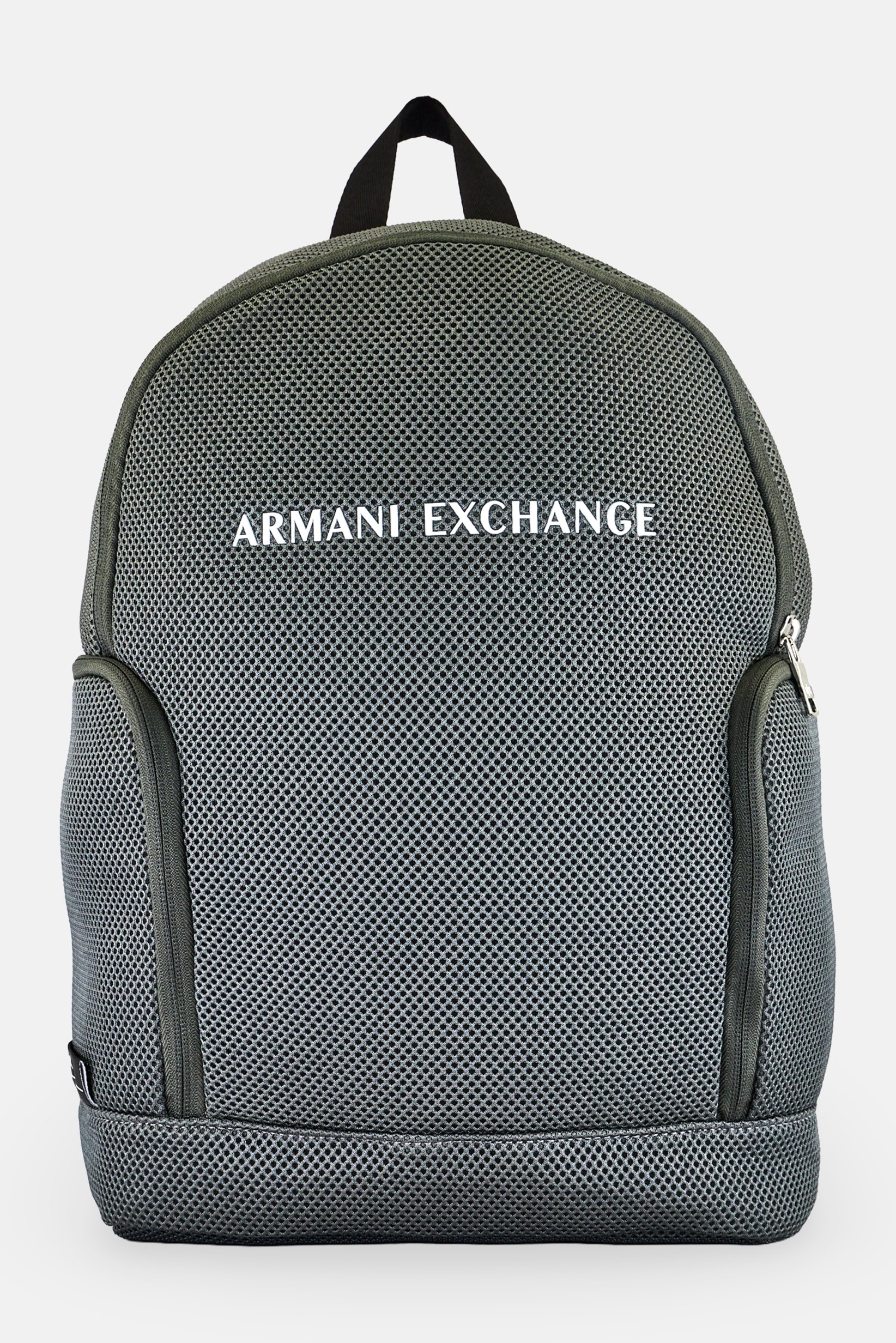 AX Armani Exchange Men Brand Logo Textured Backpack, Olive