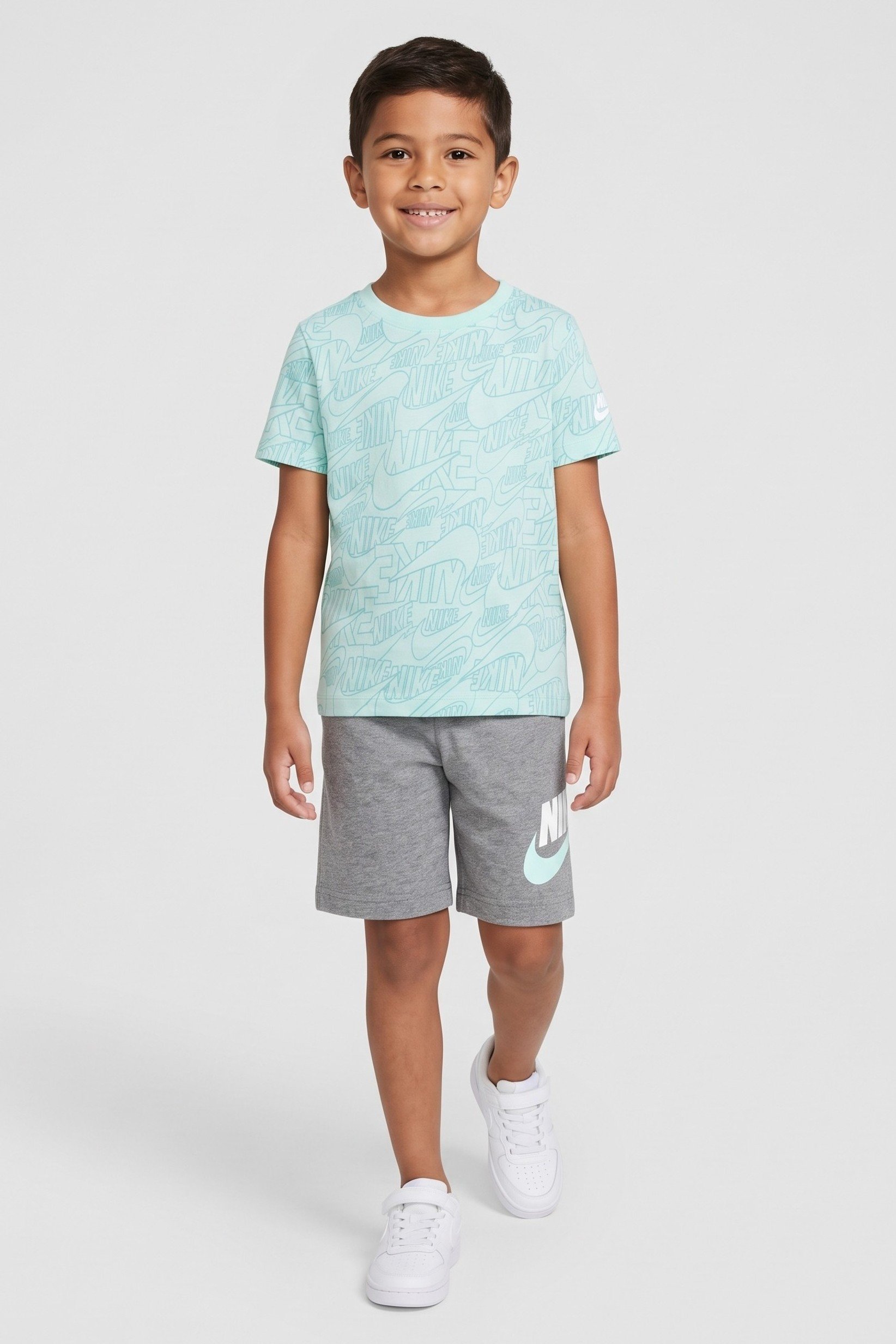 Toddlers Boy 2 Pieces Allover Print T-Shirt And Short Set, Multicolor