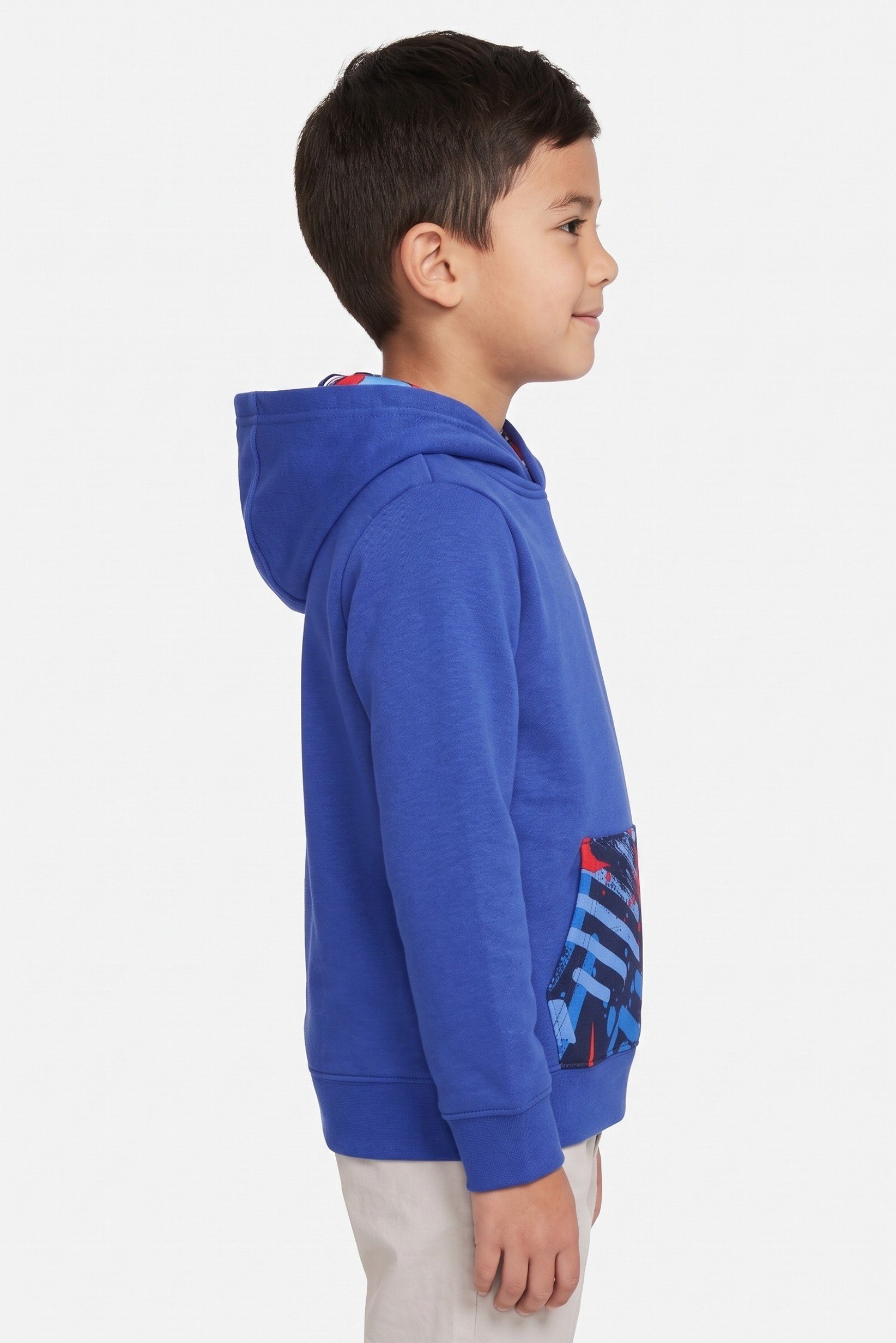 Kids Boy Long Sleeve Outdoor Hoodie, Blue