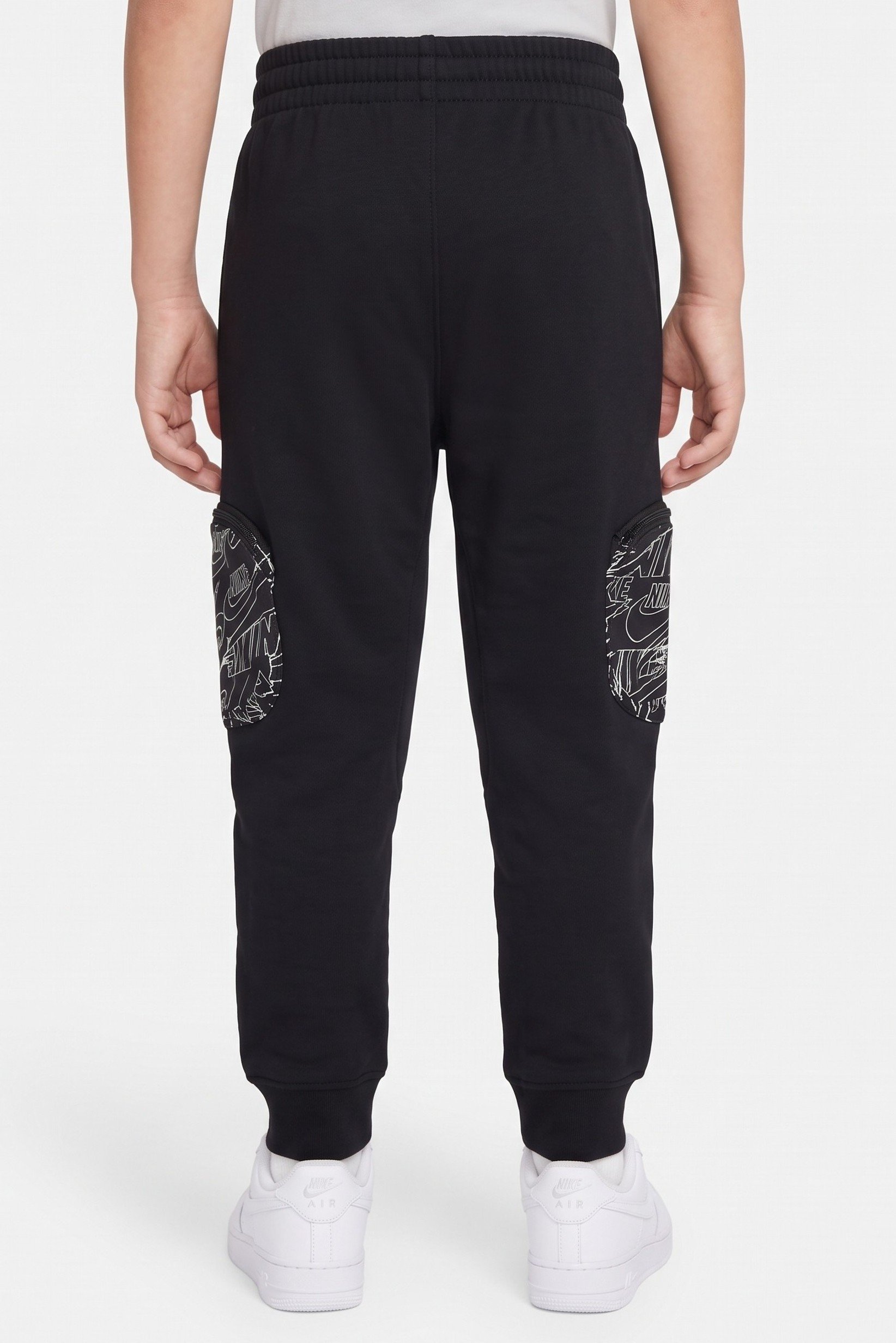Toddlers Boy Sportswear Fit Outdoor Sweatpants, Black