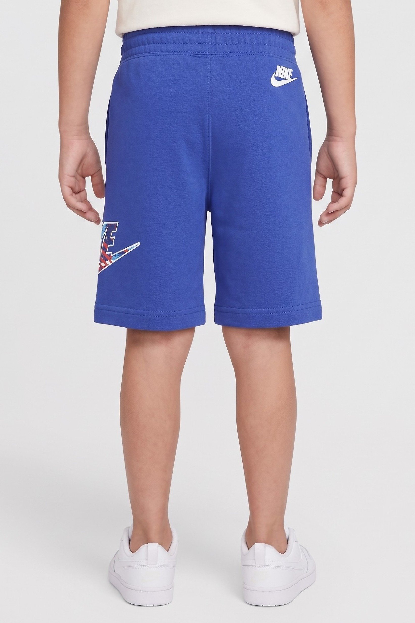 Kids Boy Sportswear Graphic Print Outdoor Shorts, Blue