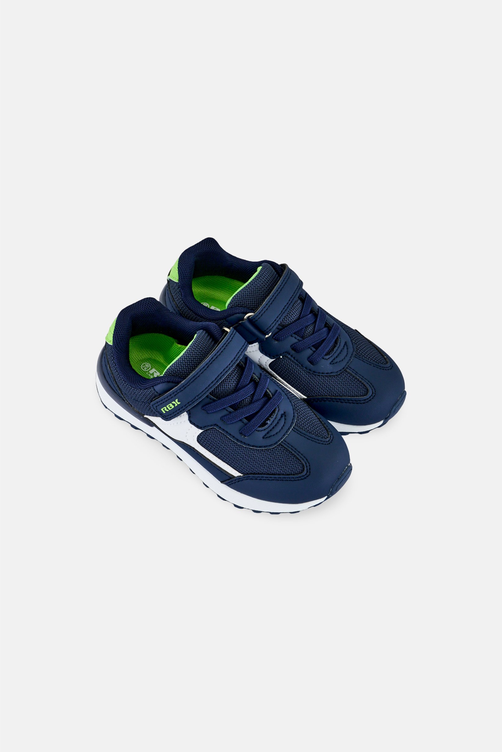 Kids Boy Velcro Closure Running Shoes, Navy