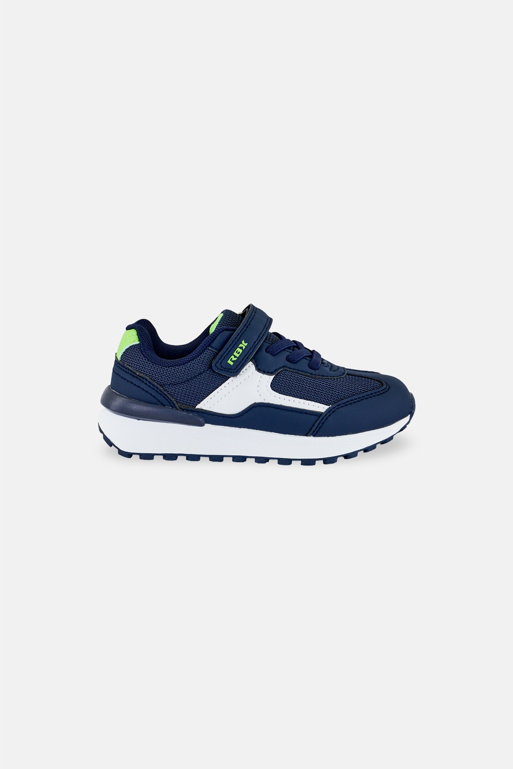 Kids Boy Velcro Closure Running Shoes, Navy