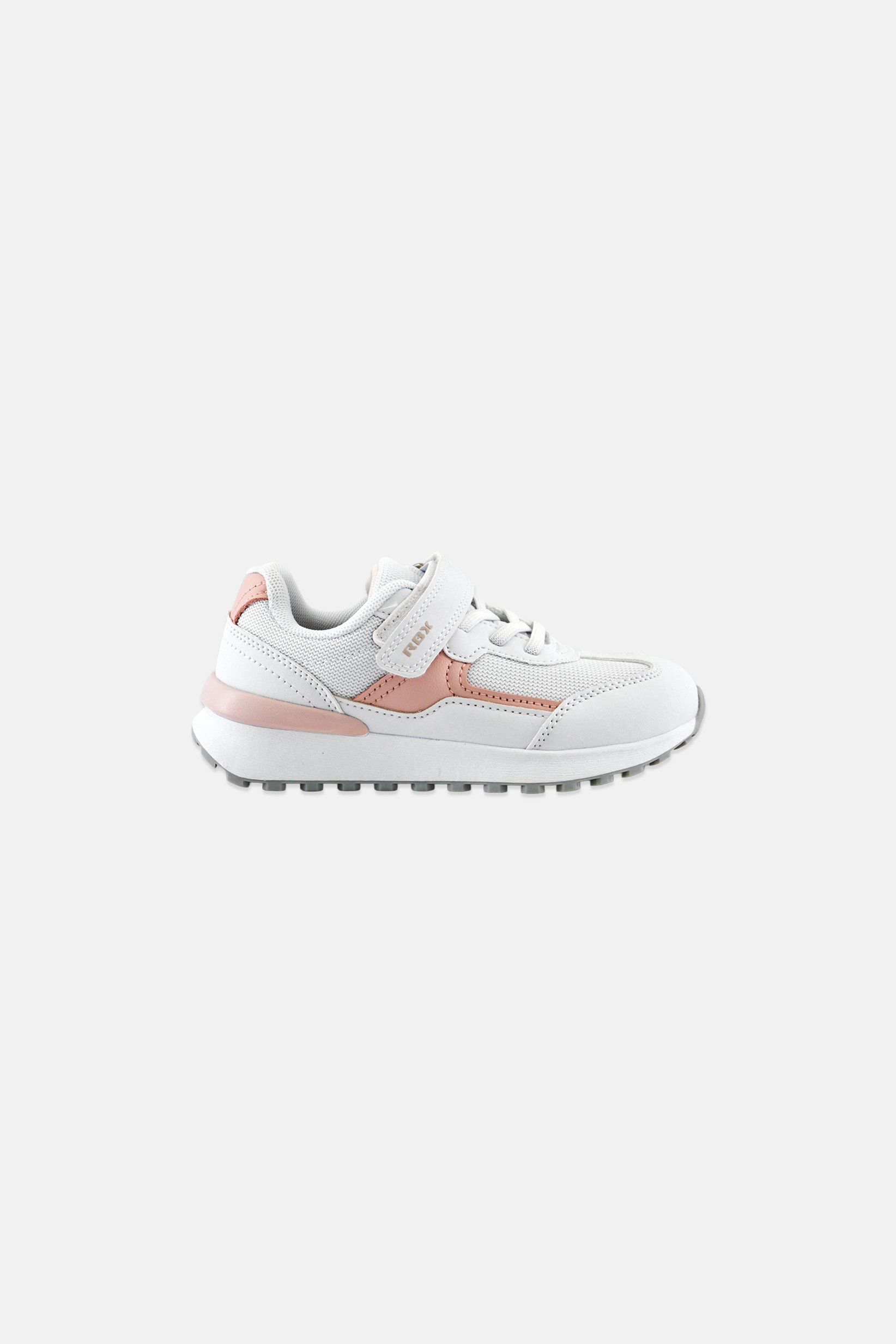 Kids Girls Velcro Closure Outdoor Shoes, White