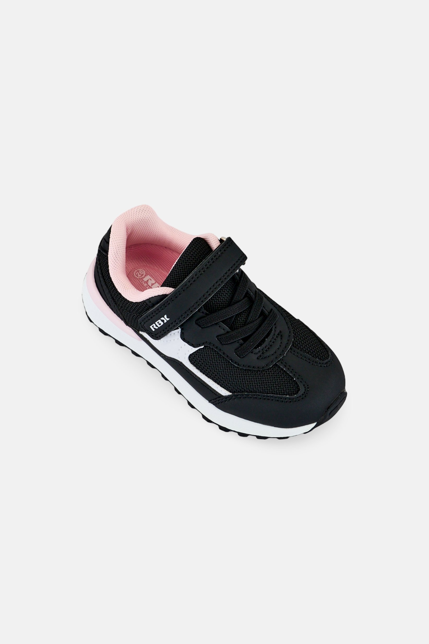 Toddlers Girl Velcro Closure Outdoor Shoes, Black