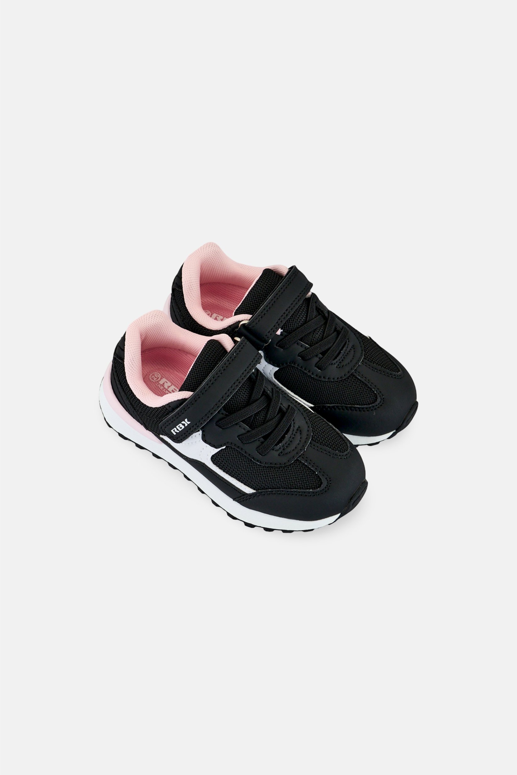 Toddlers Girl Velcro Closure Outdoor Shoes, Black