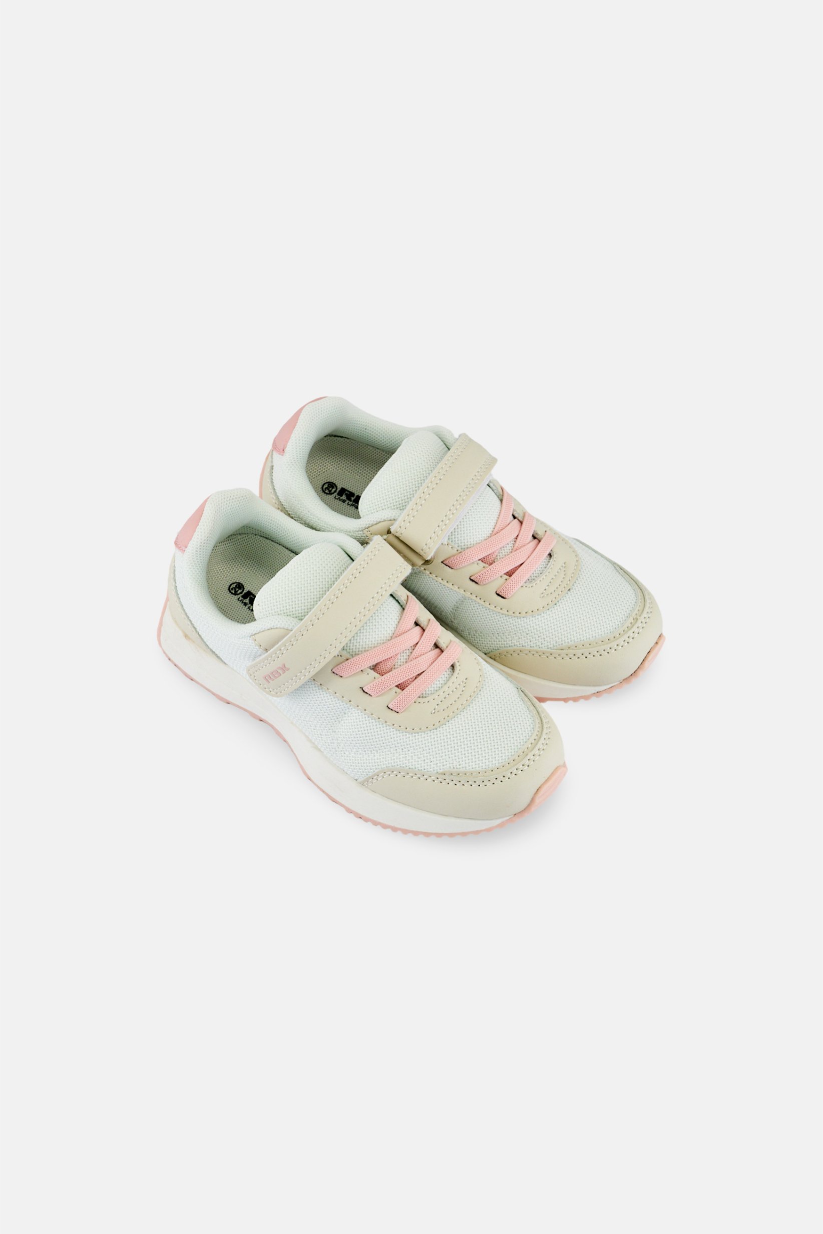 Kids Girl Velcro Closure Running Shoes, Multicolor