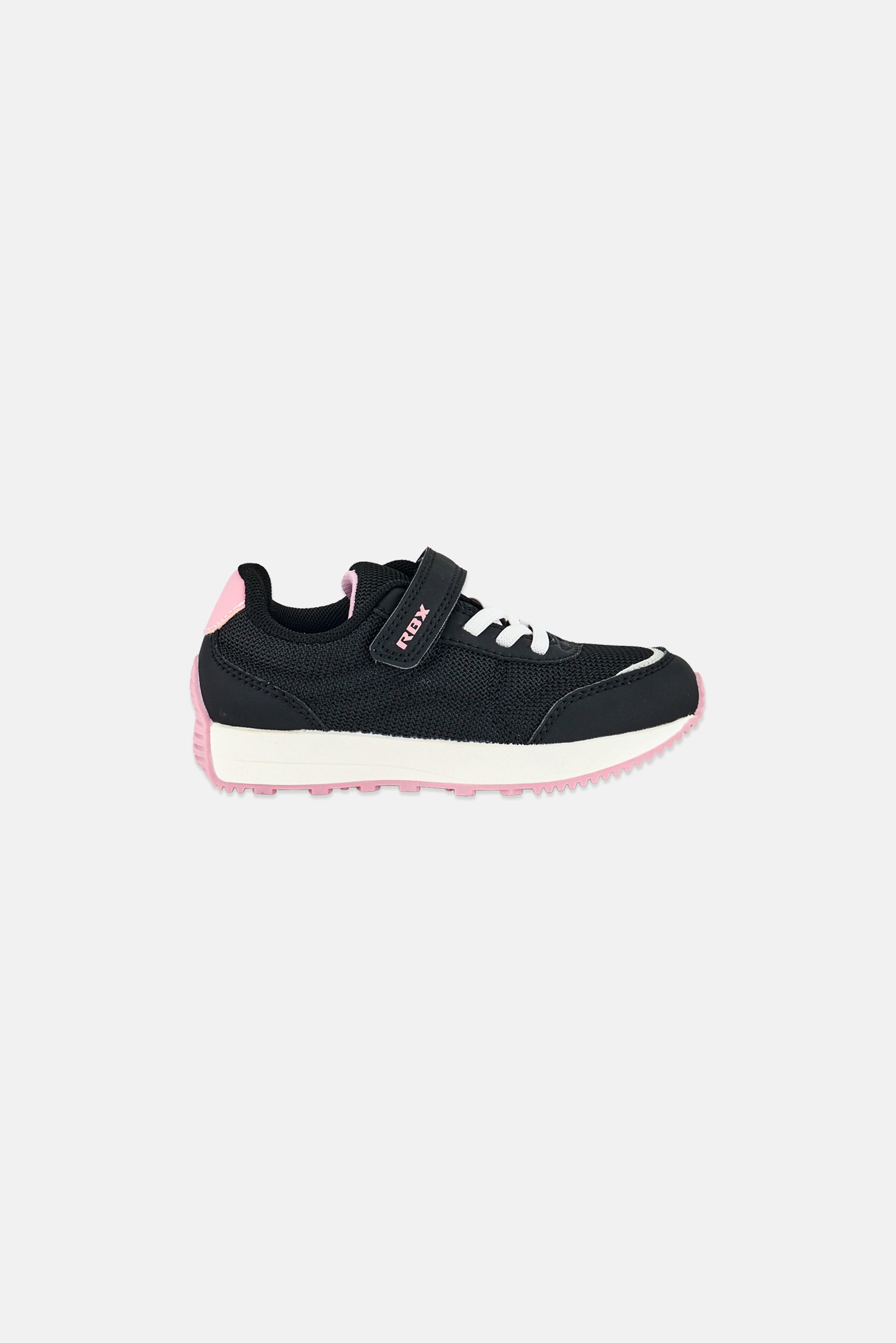 Toddlers Girl Velcro Closure Running Shoes, Black