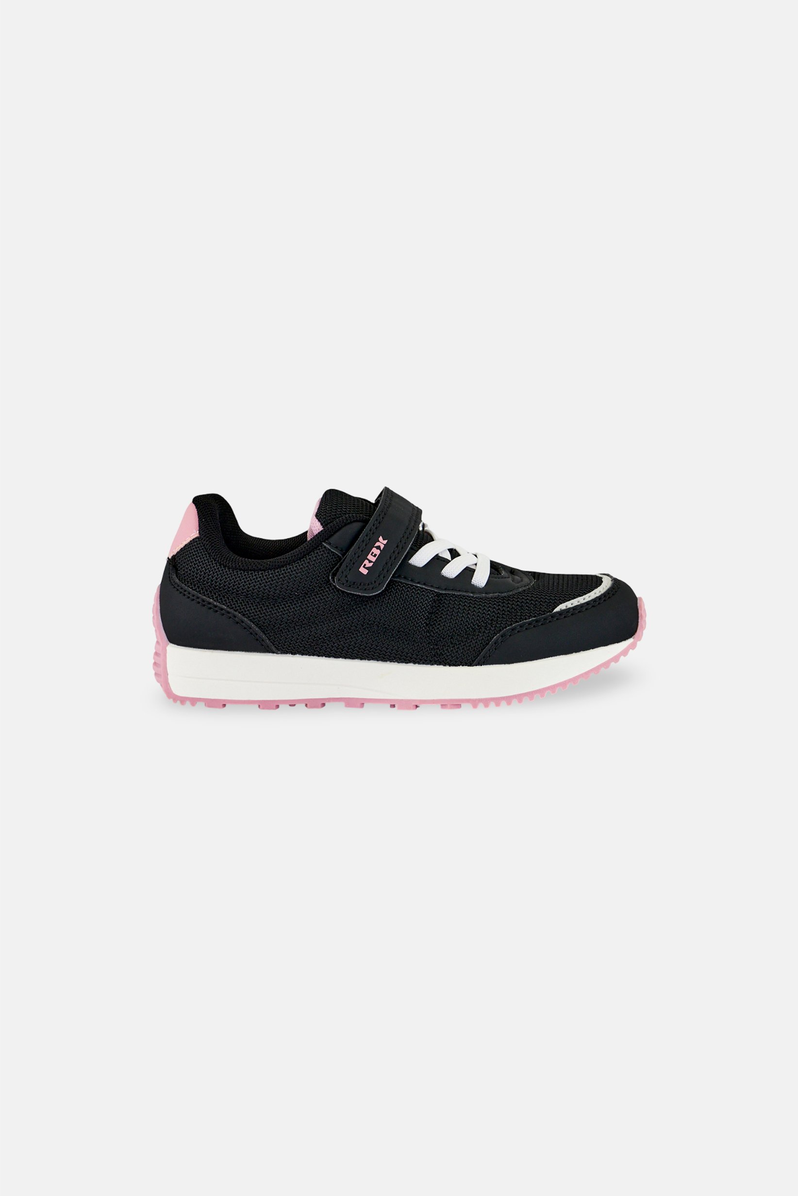 Kids Girl Velcro Closure Outdoor Shoes, Black
