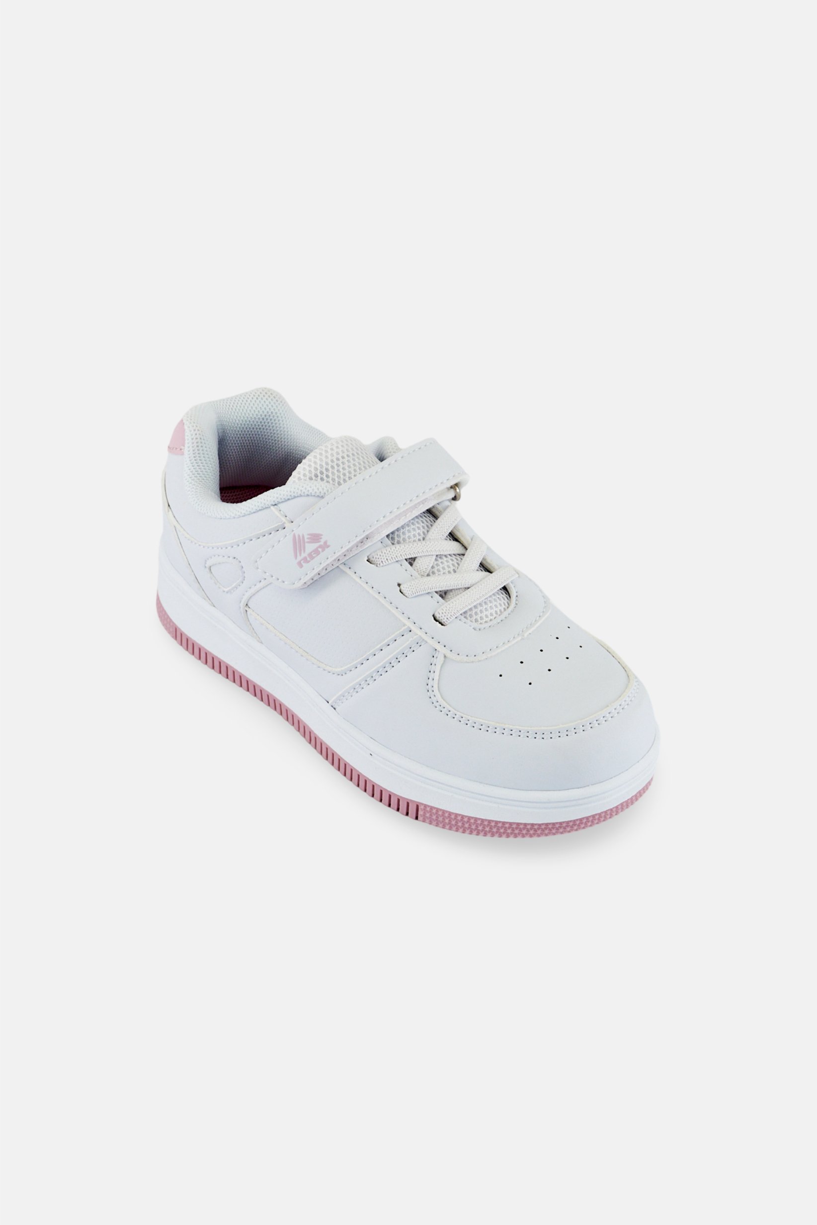 Kids Girl Velcro Closure Outdoor Shoes, White