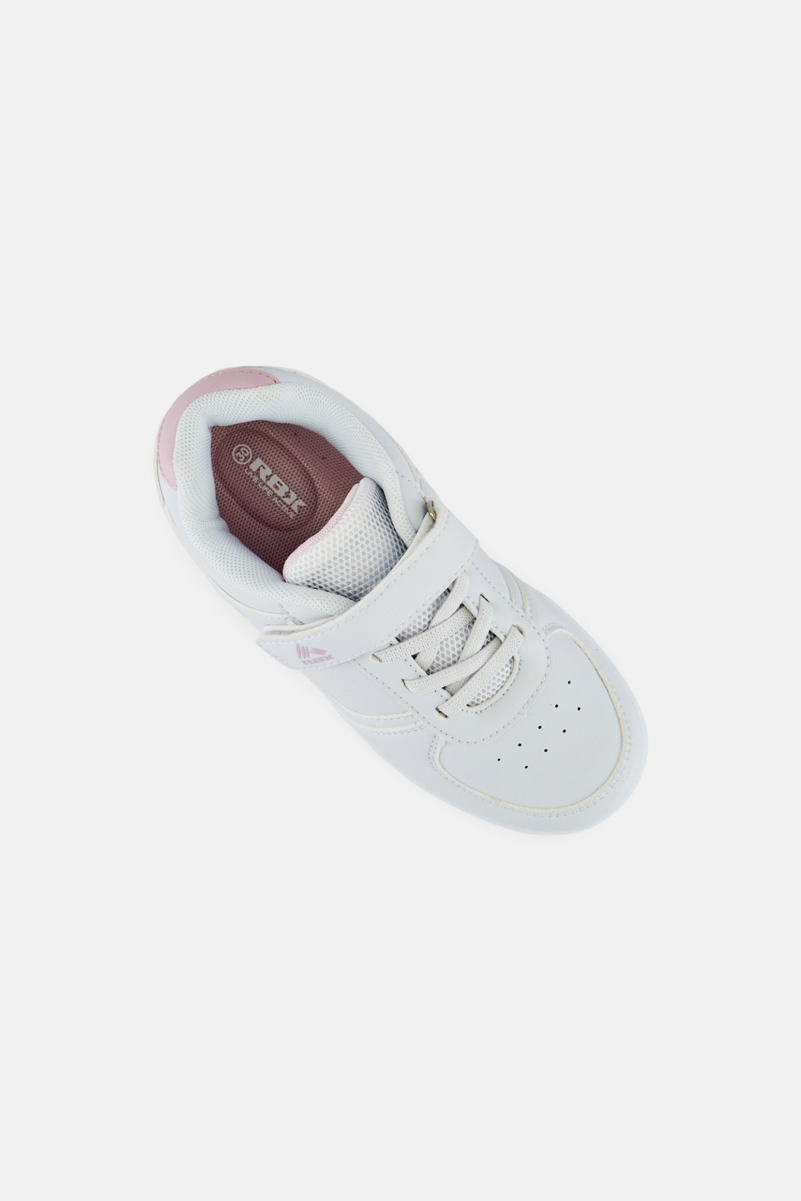 Kids Girl Velcro Closure Outdoor Shoes, White