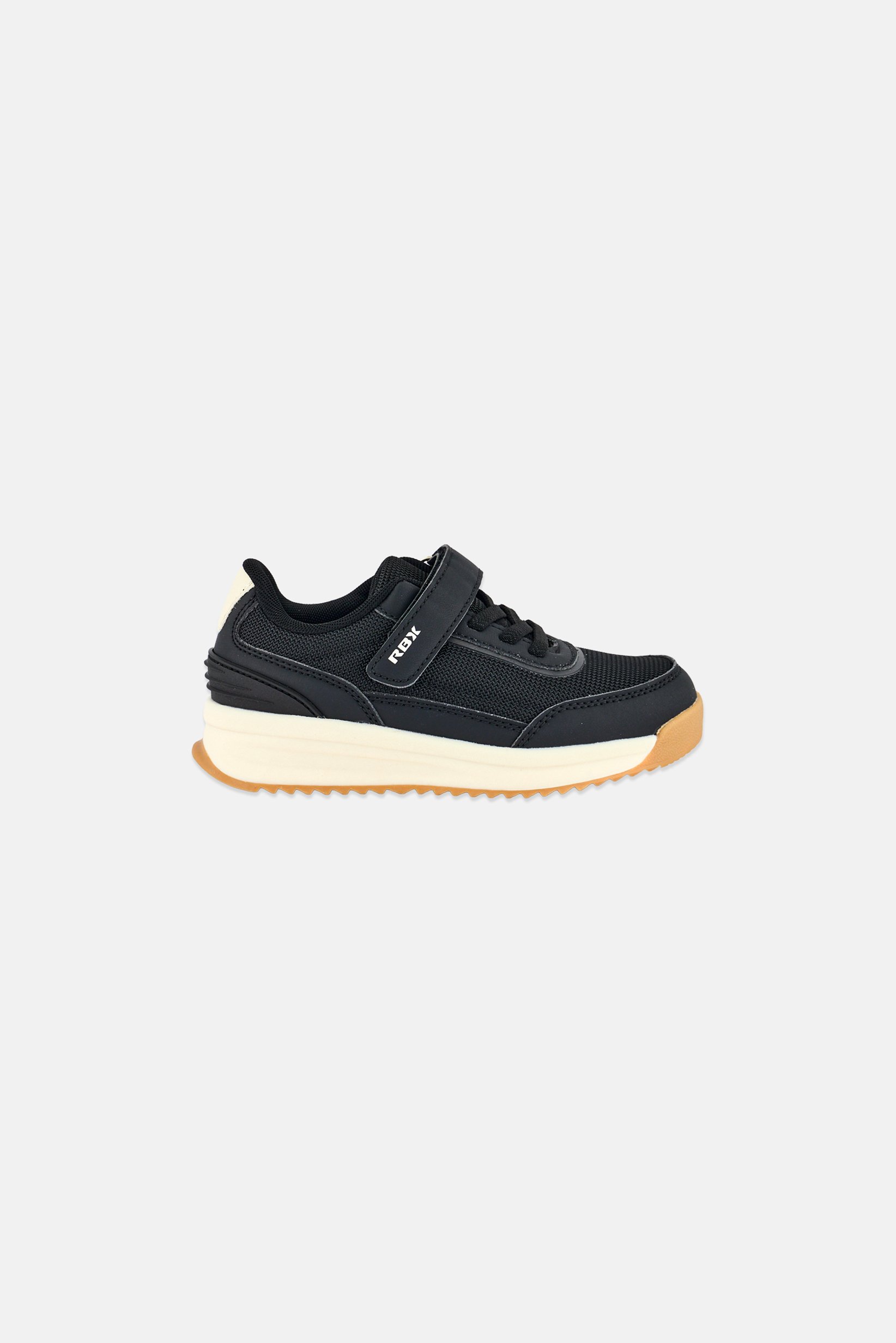 Kids Boy Velcro Closure Outdoor Shoes, Black